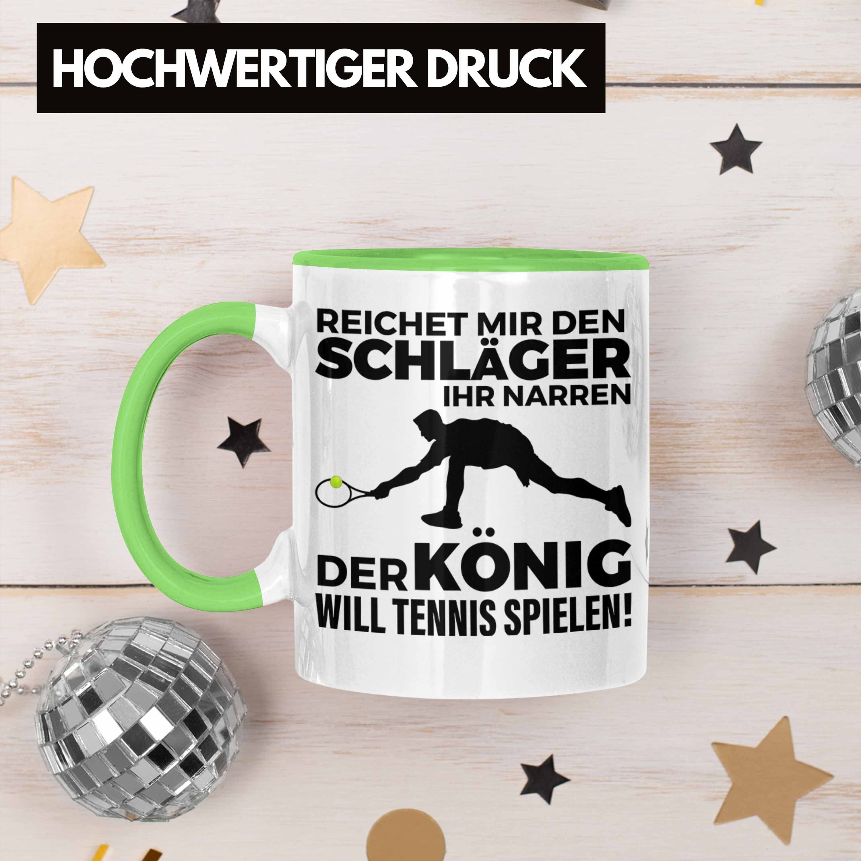 Geschenk Spruch Grün Tasse Männer Tennis Geschenkidee - Coach Mann Trendation Tasse Trainer Trendation Tennisspieler