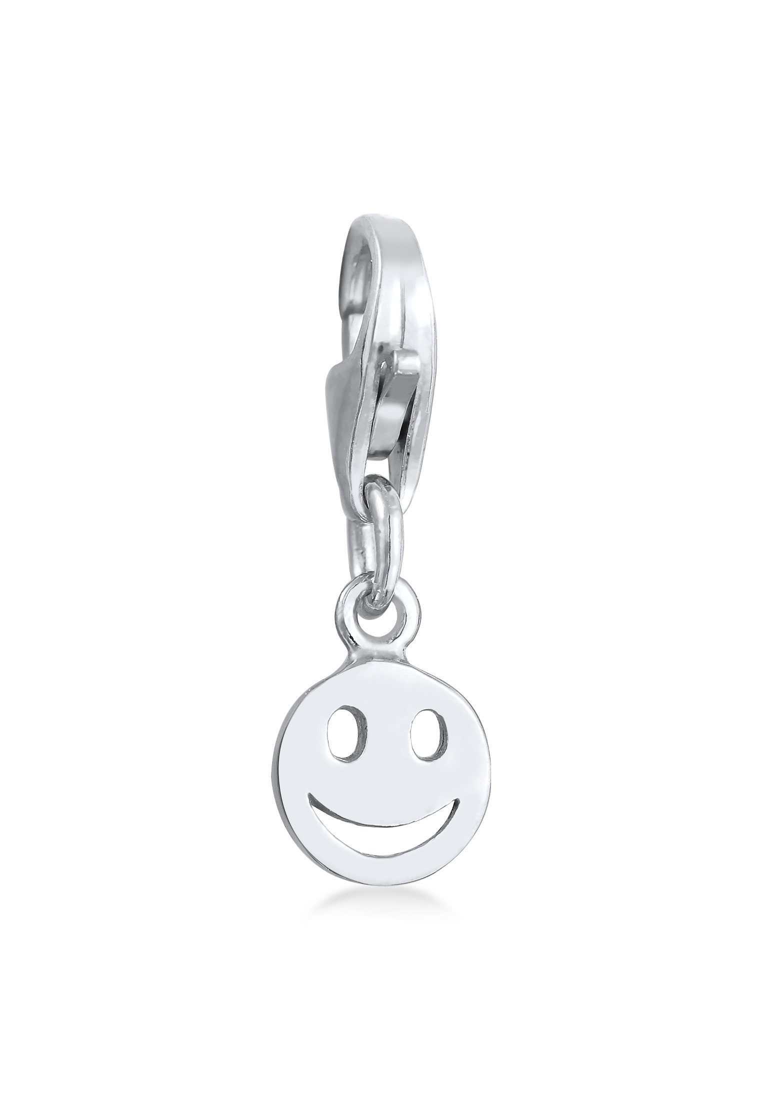 Nenalina Charm-Einhänger Smiling Anhänger 925 Silber, mit Smiling Face