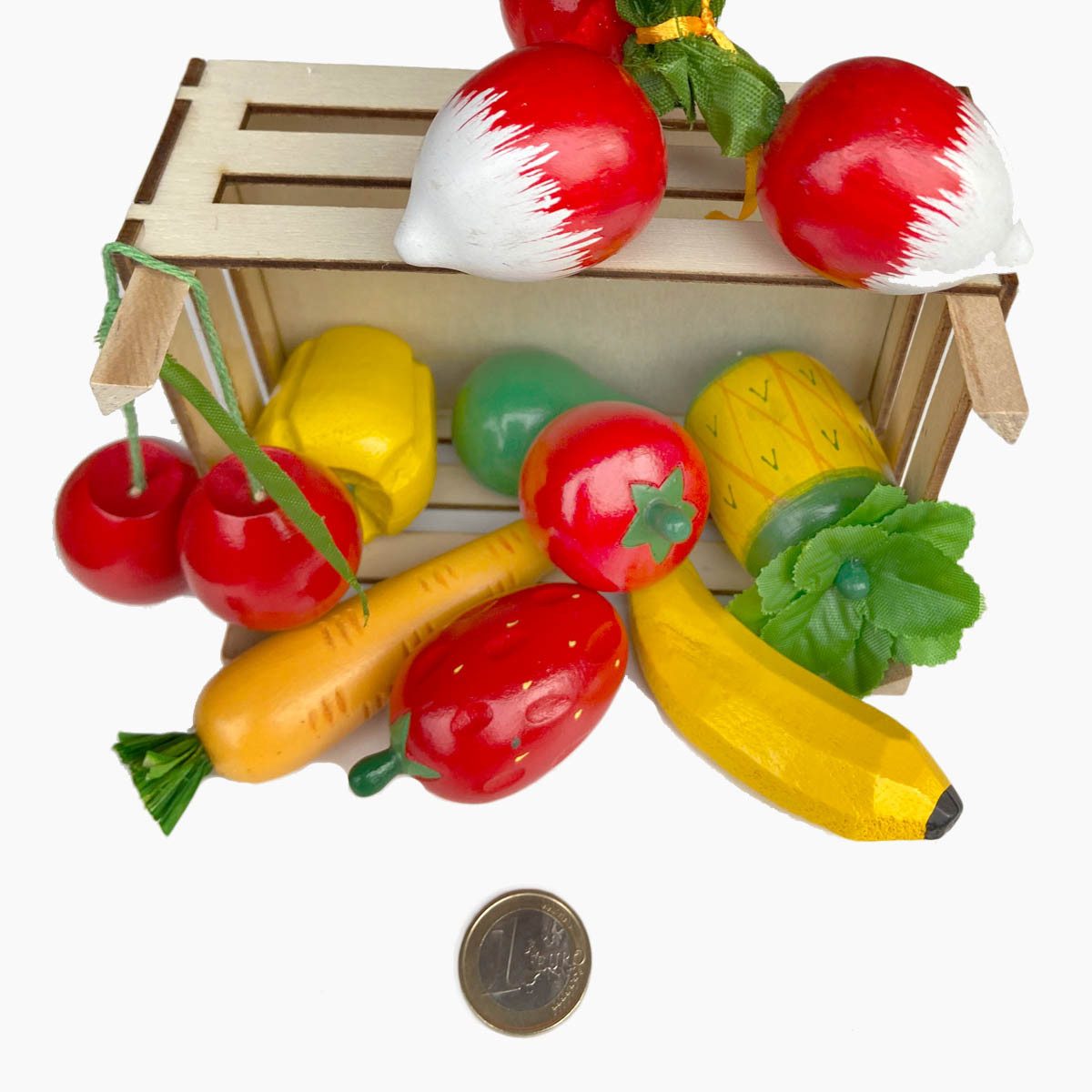 goki Kinder-Küchenset Obst und Gemüse in Kiste, (packung, 10-tlg., set), besonders realitätsnah