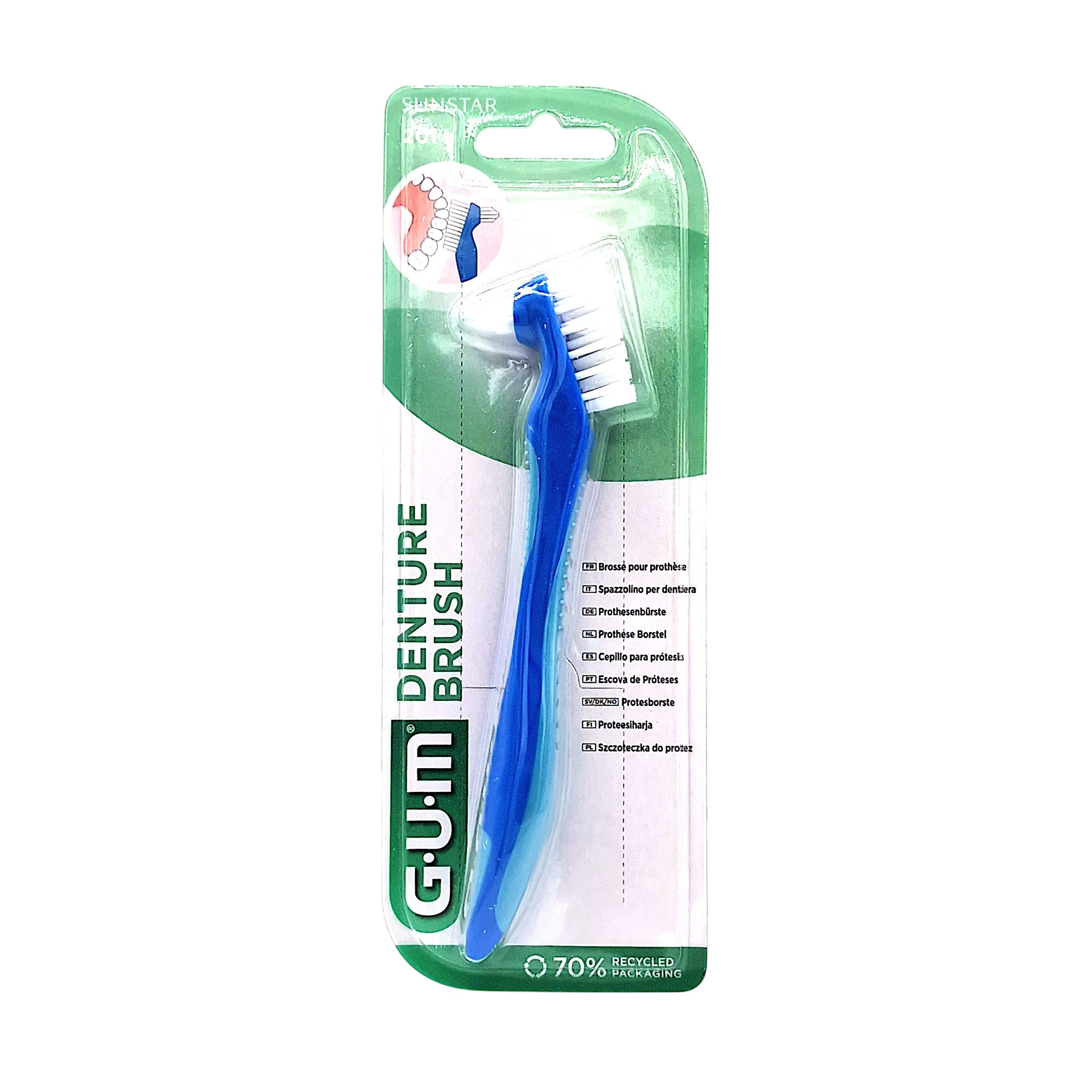 GUM Zahnbürste 2x GUM Prothesenbürste