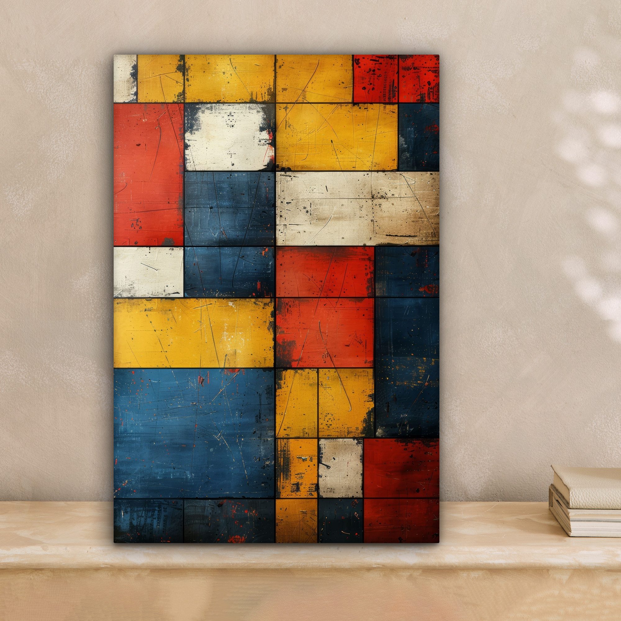 OneMillionCanvasses® Leinwandbild Mondrian-Stil - Kunst - günstig online kaufen