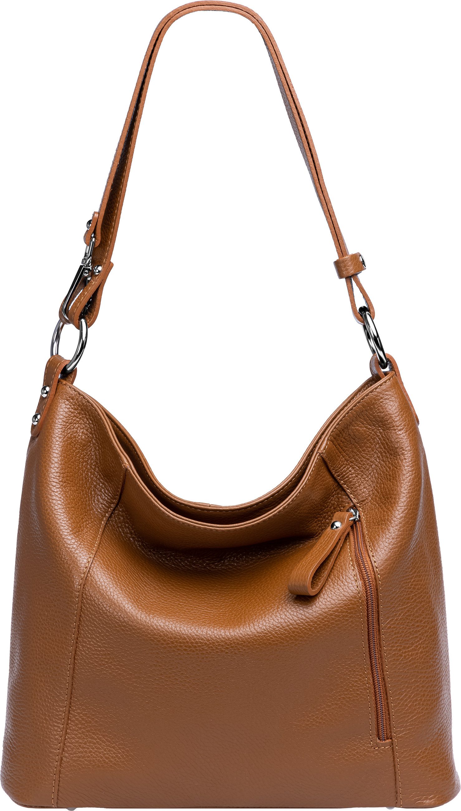 Schultertasche 2-in-1 Leder Umhängetasche Damen Tasche -PREMIUM LINE - Modell No.806