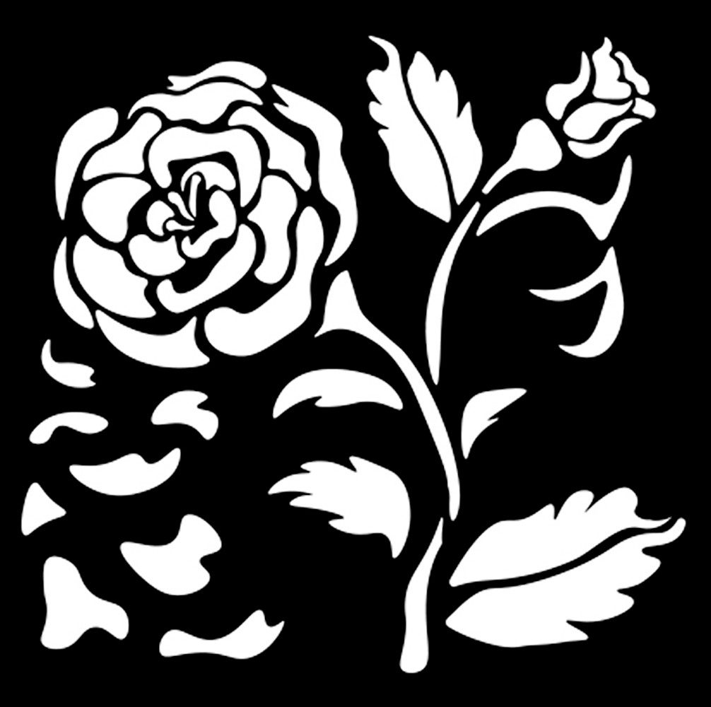 Stamperia Malschablone House of Roses, 12 x 12 cm