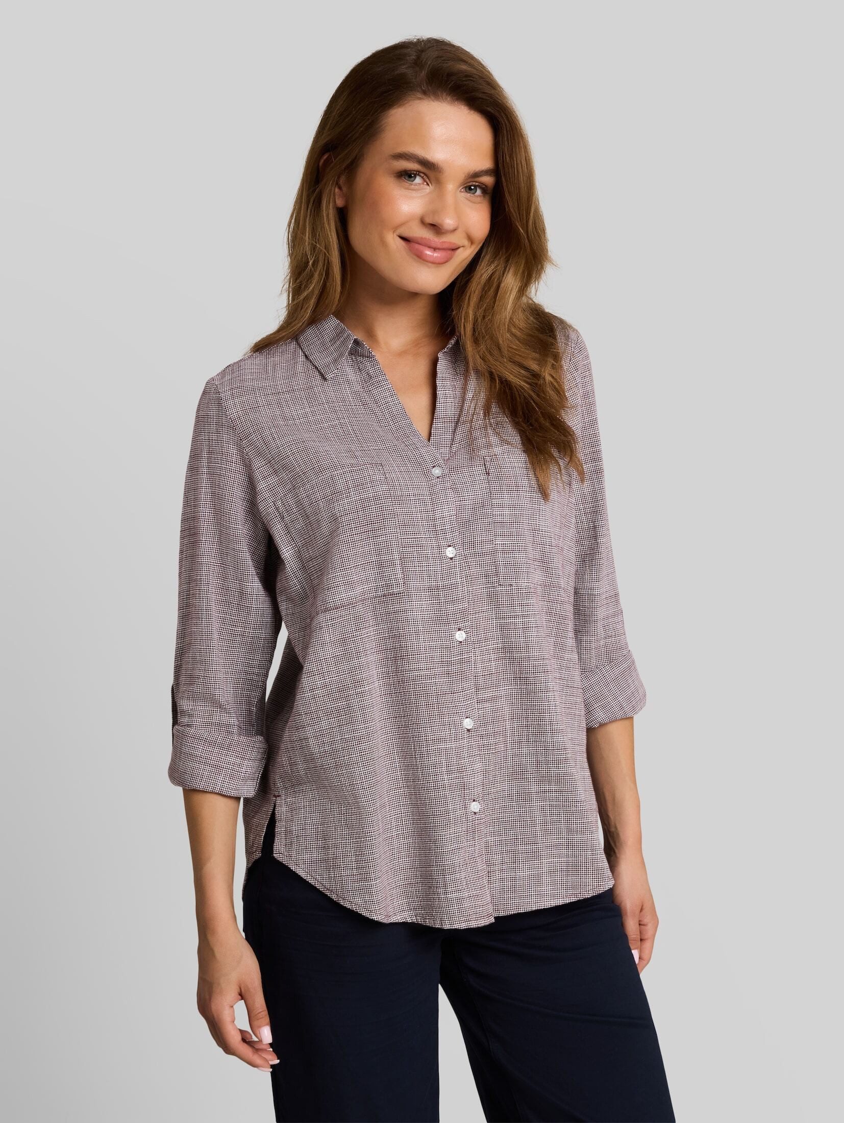 TOM TAILOR Langarmbluse Blusen & Shirts Bluse mit Brusttaschen
