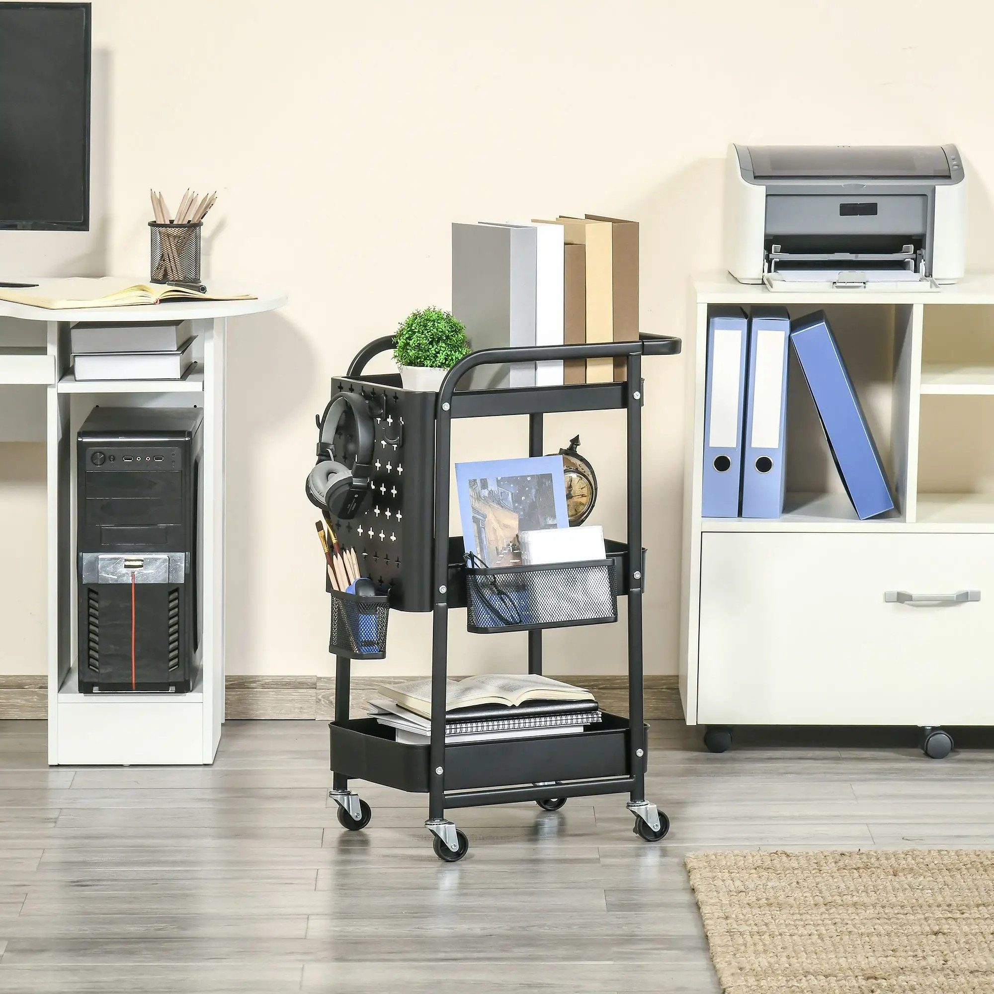 BlingBin Servierwagen mit 3 Ebenen Küchenwagen günstig online kaufen