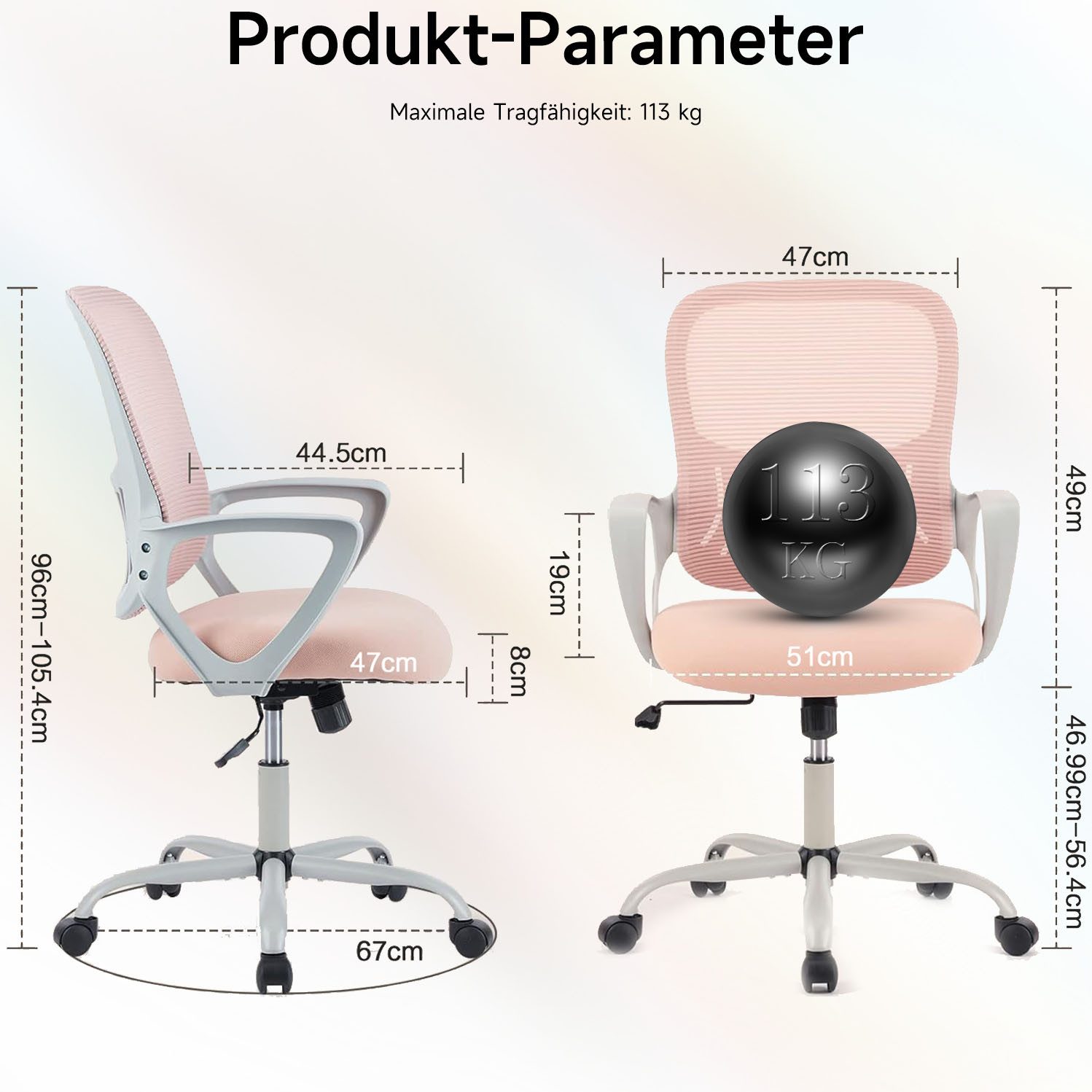 Refined Living Kinderstuhl Bürostuhl Ergonomie Bequeme günstig online kaufen