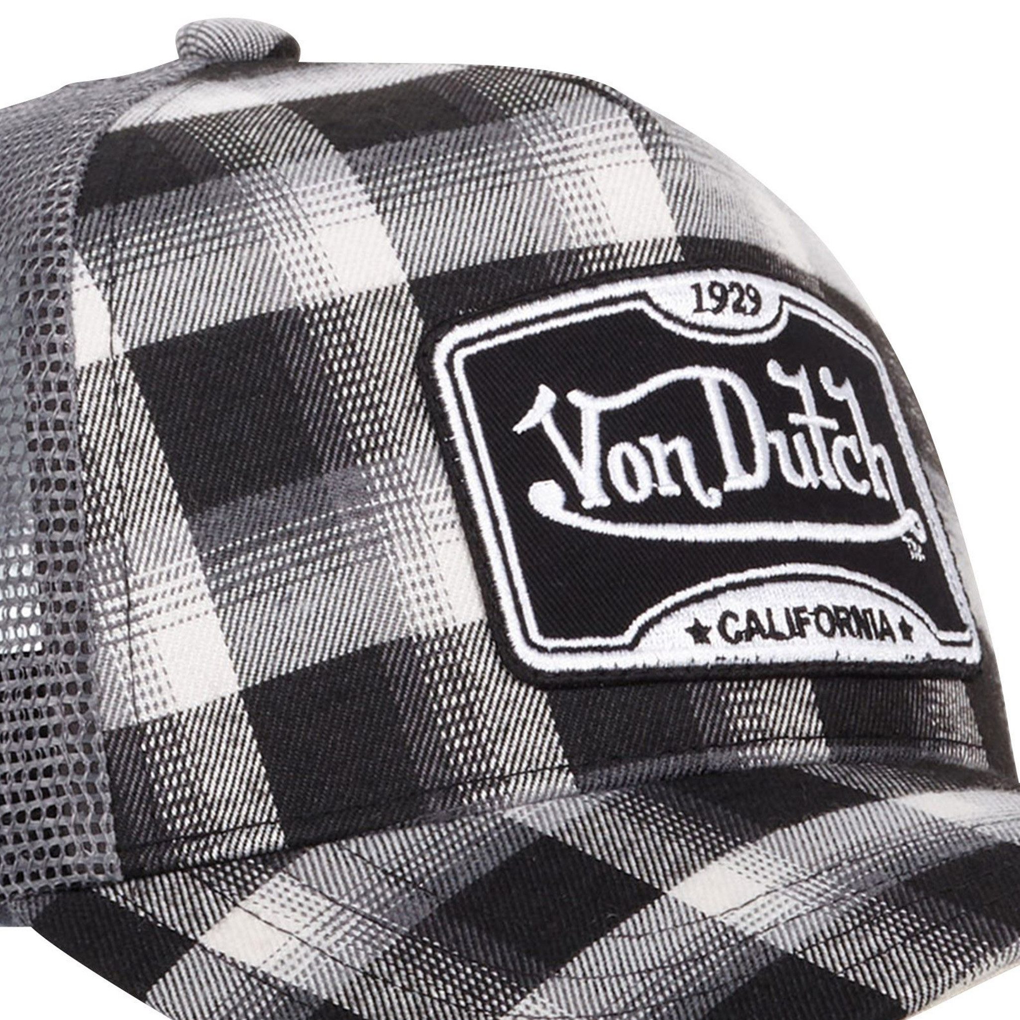 Von Dutch Trucker Cap Von Dutch Originals Trucker Cap - Check Pattern - Flannel Mesh (Basecap, Basecap, Meshcap, Trucker Kappe)
