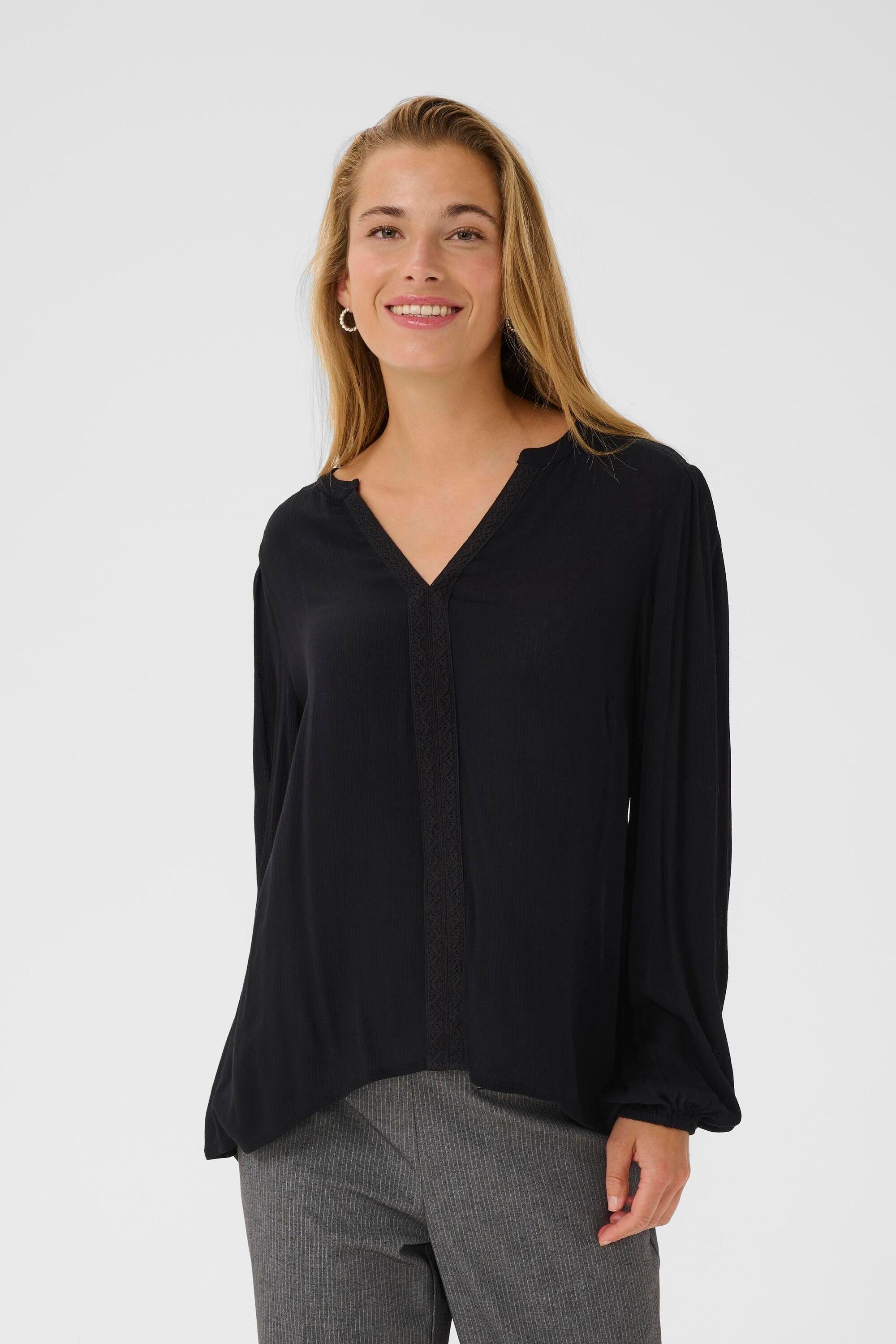 KAFFE Langarmbluse Langarm-Bluse KAstine günstig online kaufen