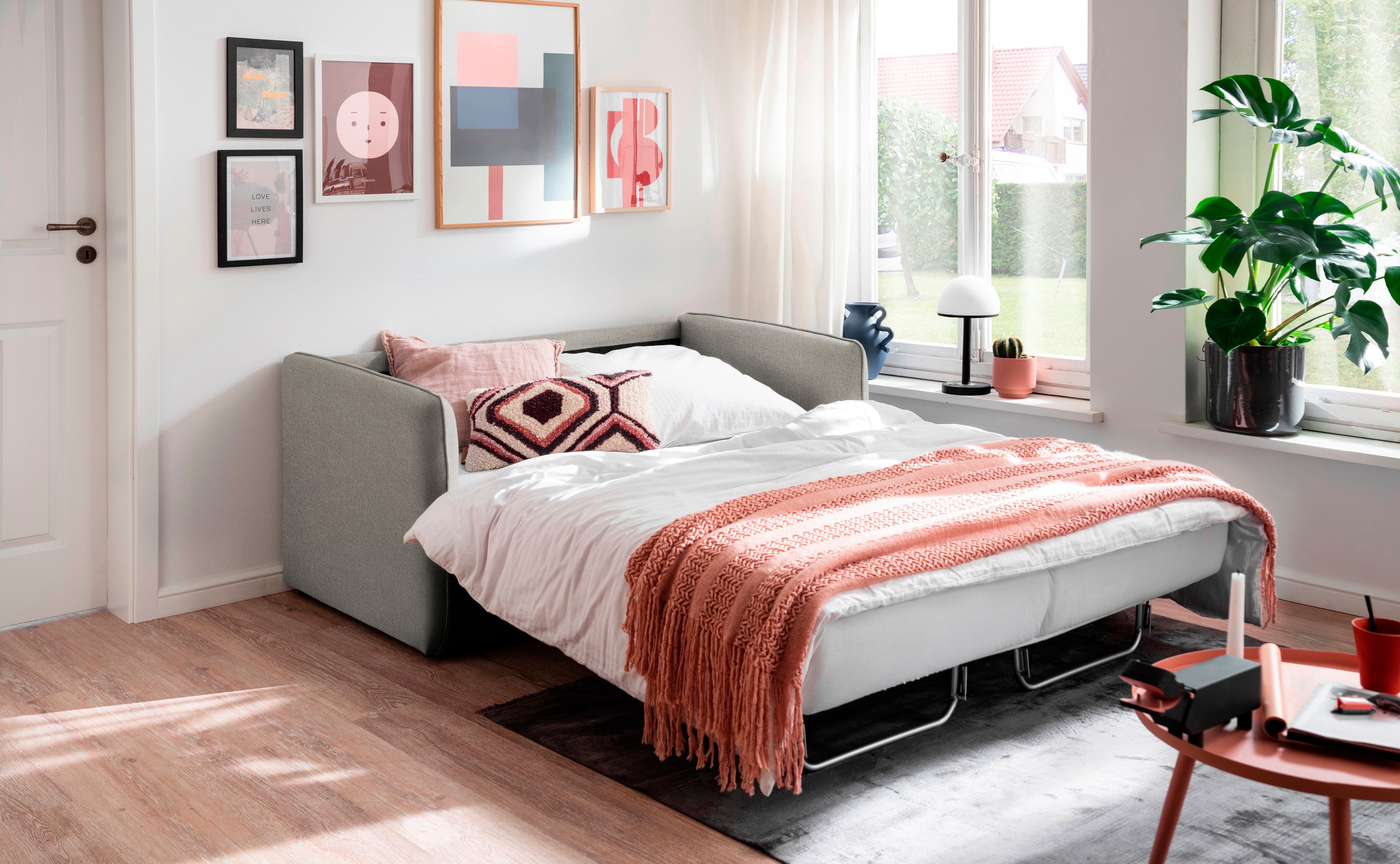 Home affaire Schlafsofa Milano, zwei einzeln ausziehbare Liegefunktionen