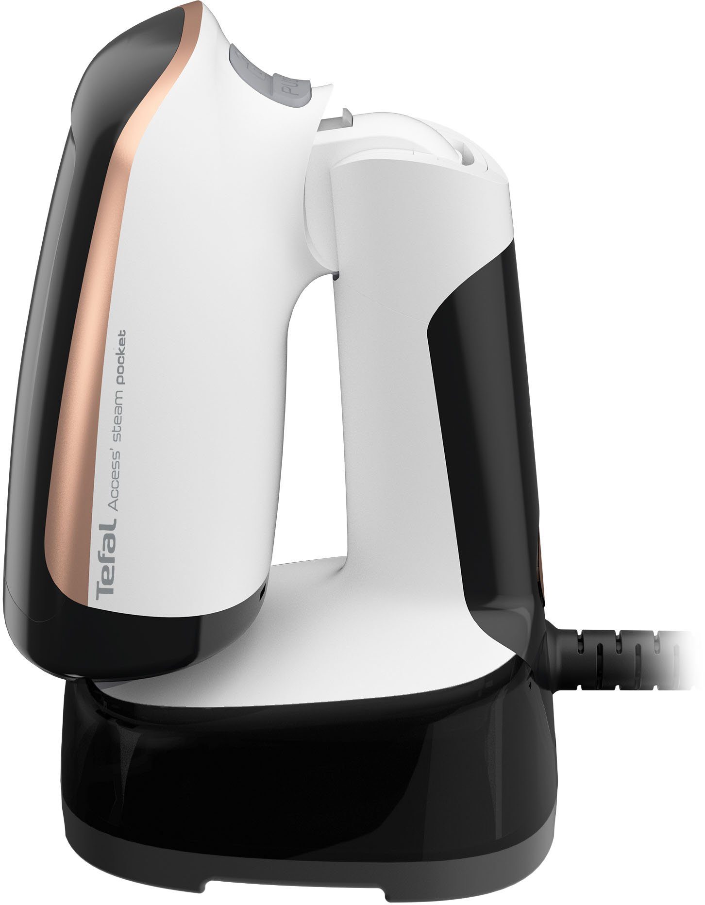 Tefal Dampfbürste Access Steam Pocket, 1300 W, Steamer mit nur 15 Sekunden Aufheizzeit, 1300 W, kompaktes Design, klappbar, keimvernichtend, 120 ml Wassertank, DT3030