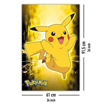 GB eye Poster Pokémon Poster Pikachu Neon 61 x 91,5 cm