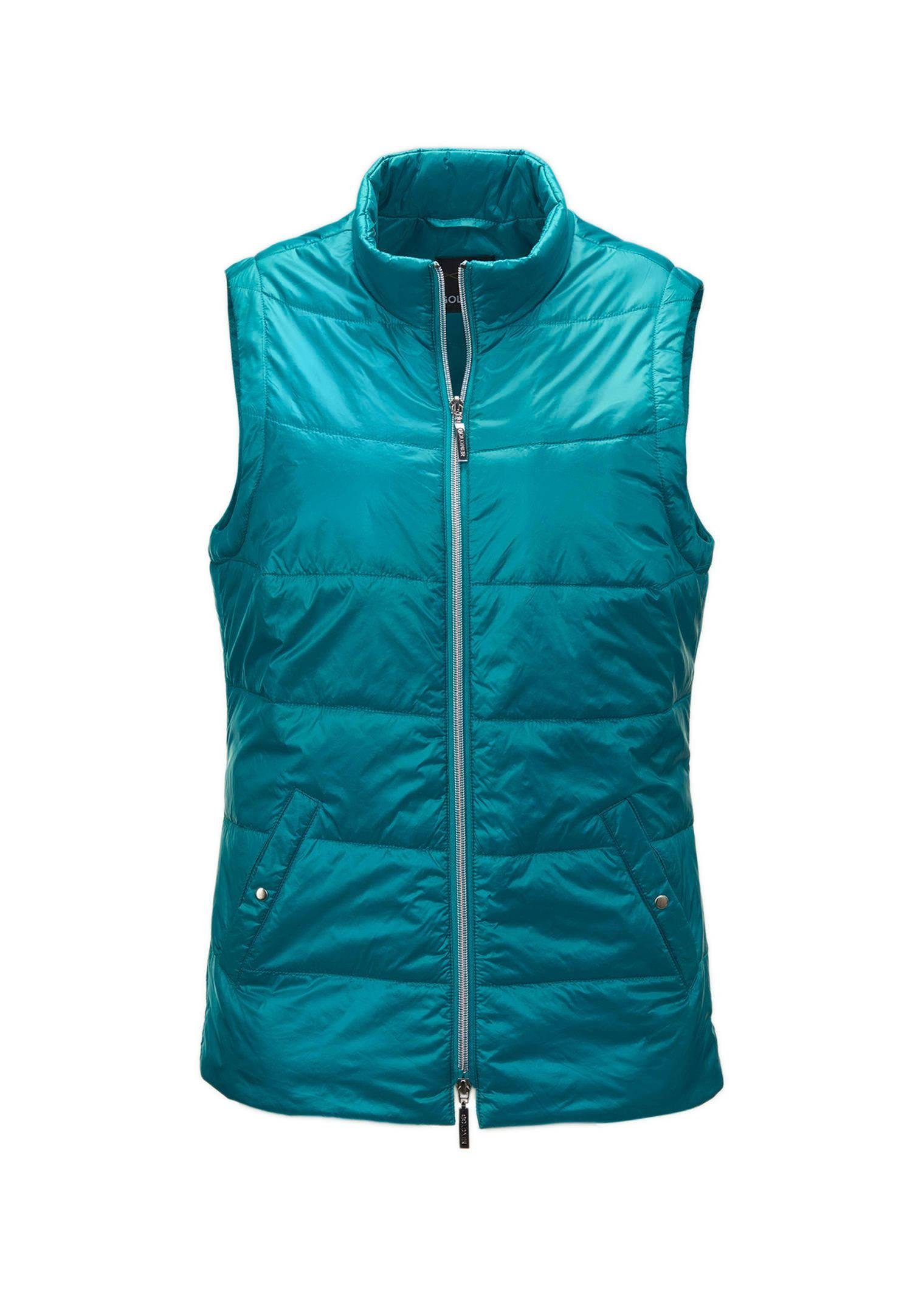 GOLDNER Kurzweste Leichte Outdoorweste mit Stehkragen Modernes Design mit Stehkragen und Zierniete an den Taschen – Bild 2 von 5