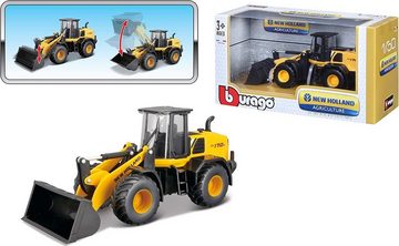 Bburago Spielzeug-Auto New Holland Radlader W170D (gelb, Maßstab 1:50), detailliertes Modell