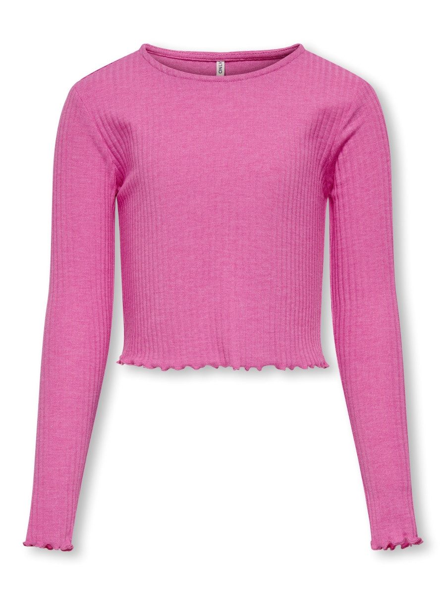 KIDS ONLY Langarmshirt KOGNELLA L/S O-NECK (1-tlg) gerippt