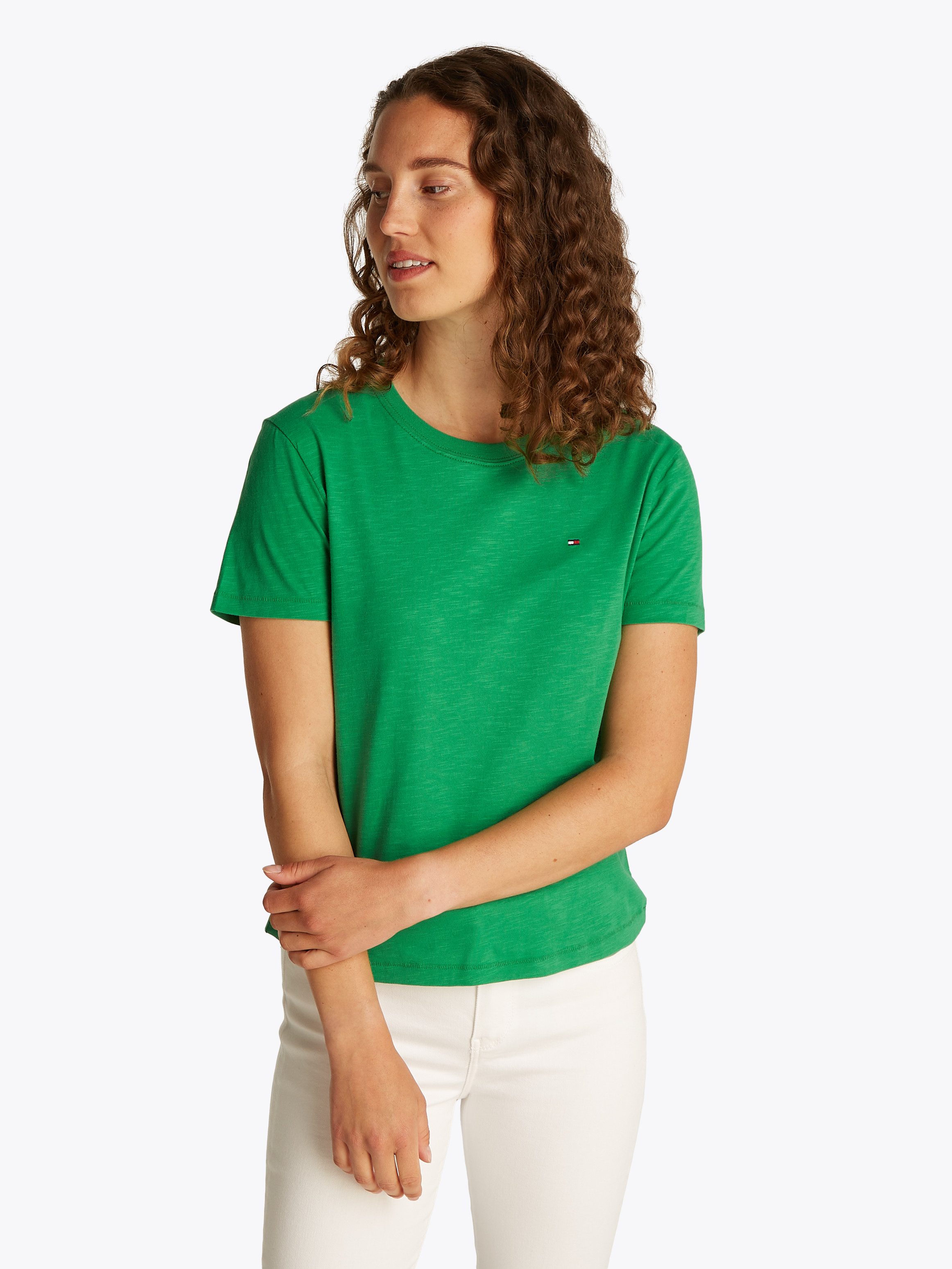 Tommy Hilfiger Rundhalsshirt SLUB REG C-NK günstig online kaufen