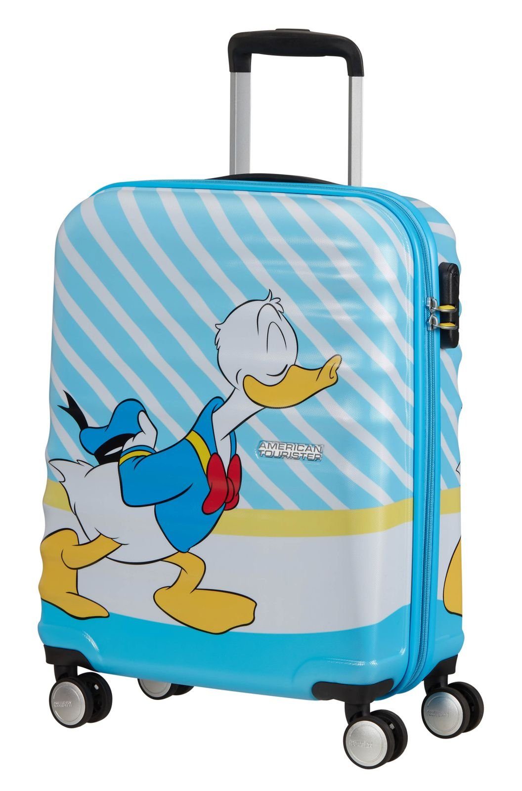 Tourister® Hartschalen-Trolley American Disney, Rollen Kiss Blue Donald 4 Wavebreaker