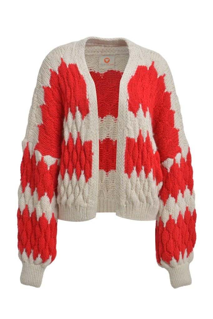 HeartKiss Strickjacke CARDIGAN STRIPE