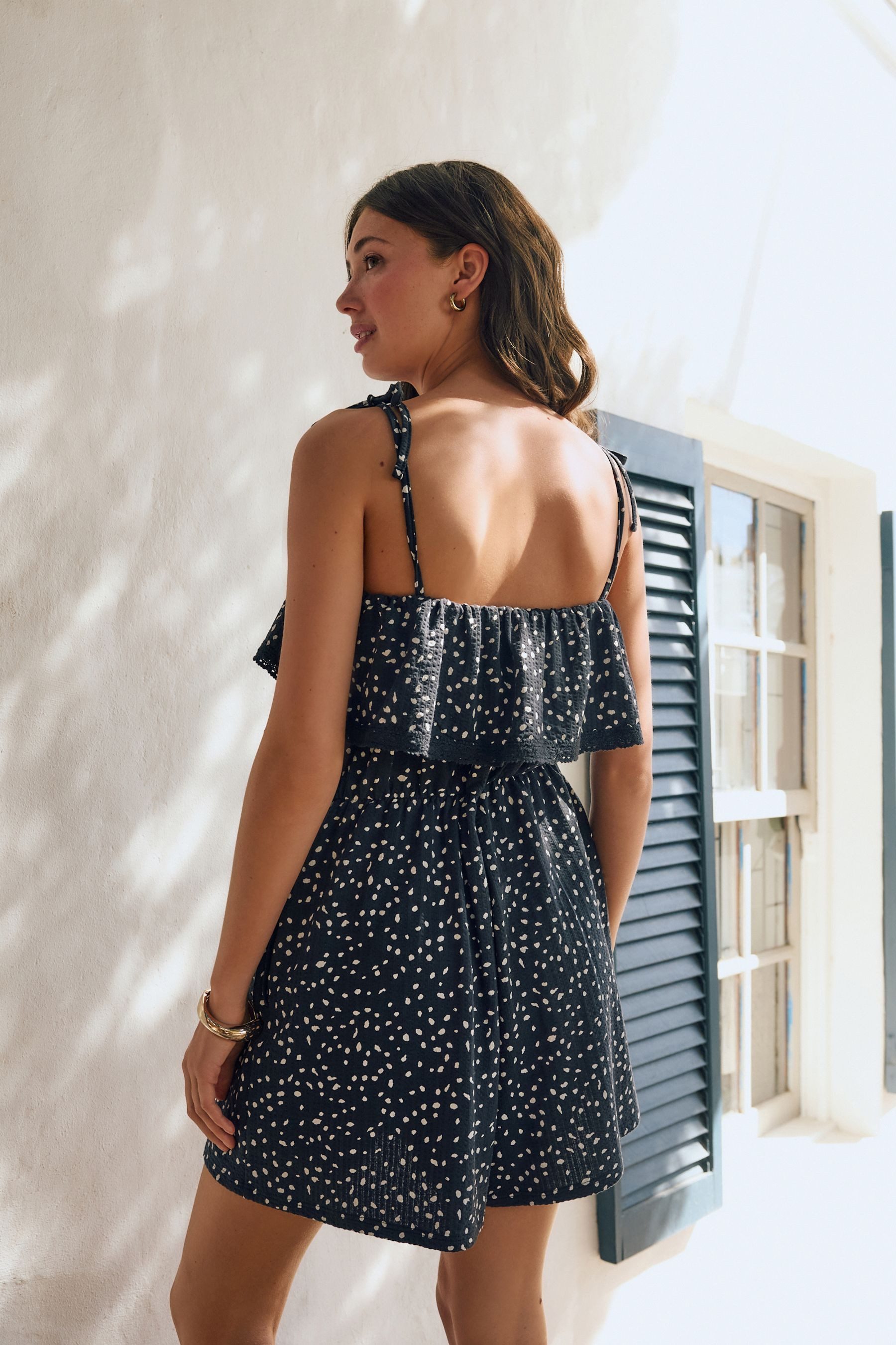 Next Playsuit Bandeau-Playsuit, strukturierter Baumwolljersey (1-tlg) günstig online kaufen