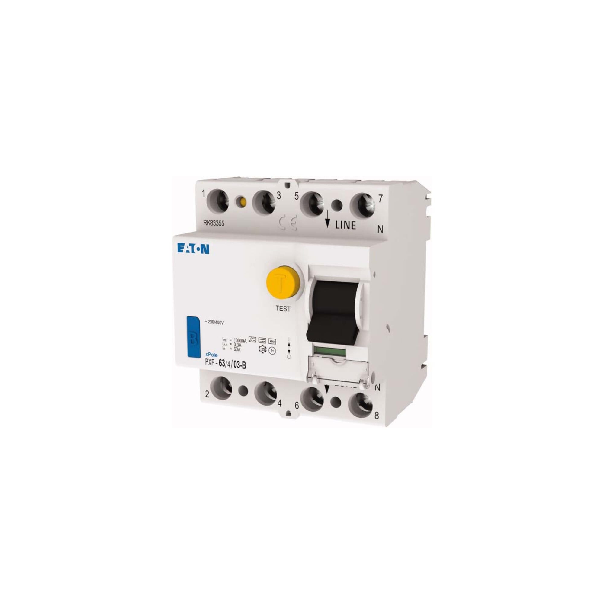 EATON Schalter Eaton FI-Schalter 63A, 4p, 300mA, Typ B PXF-63/4/03-B