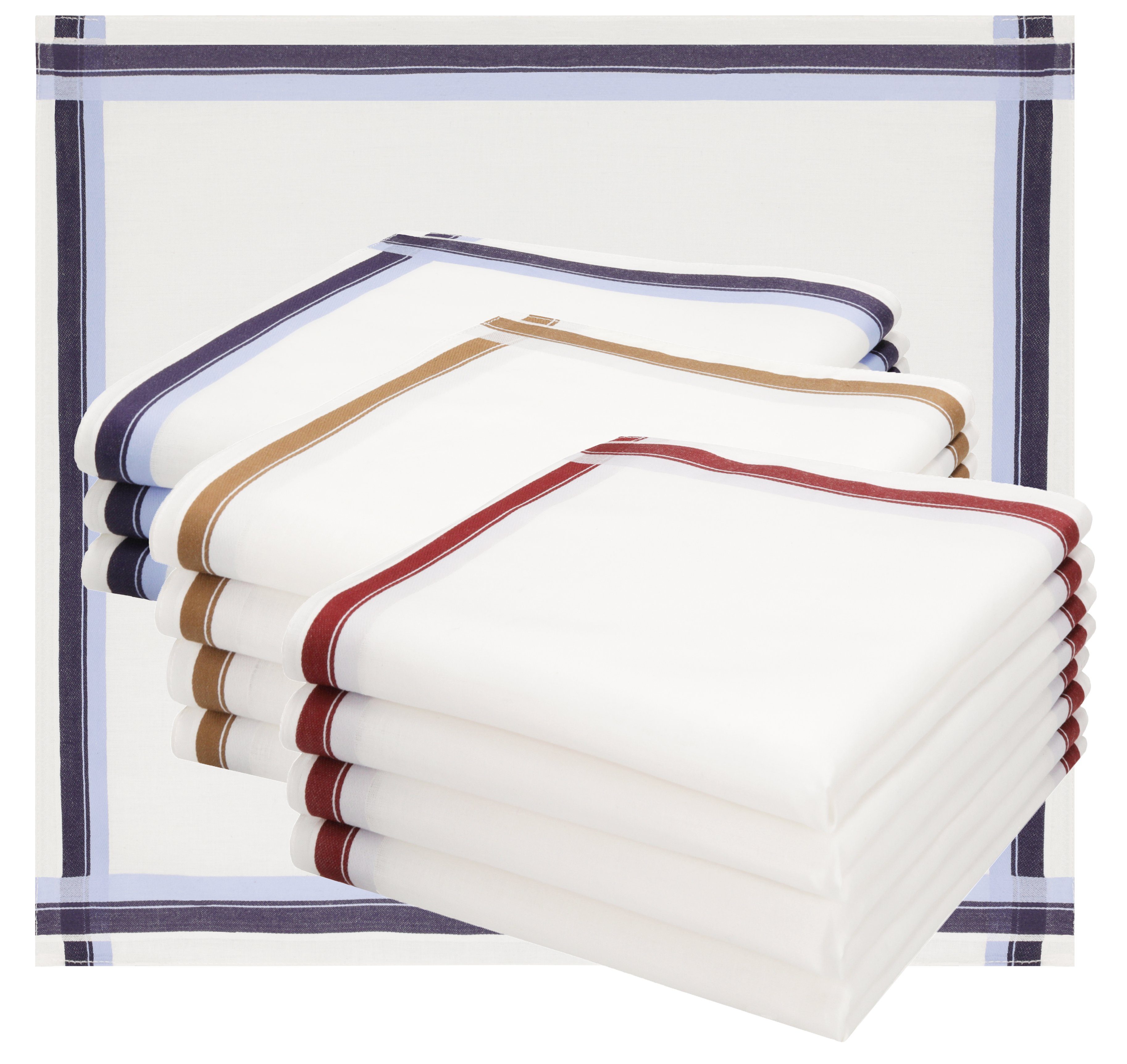 Betz Taschentuch 12 Stück Herren Stofftaschentuch Set Leo 6 Размер 40x40 cm, (12-St), 100% Baumwolle