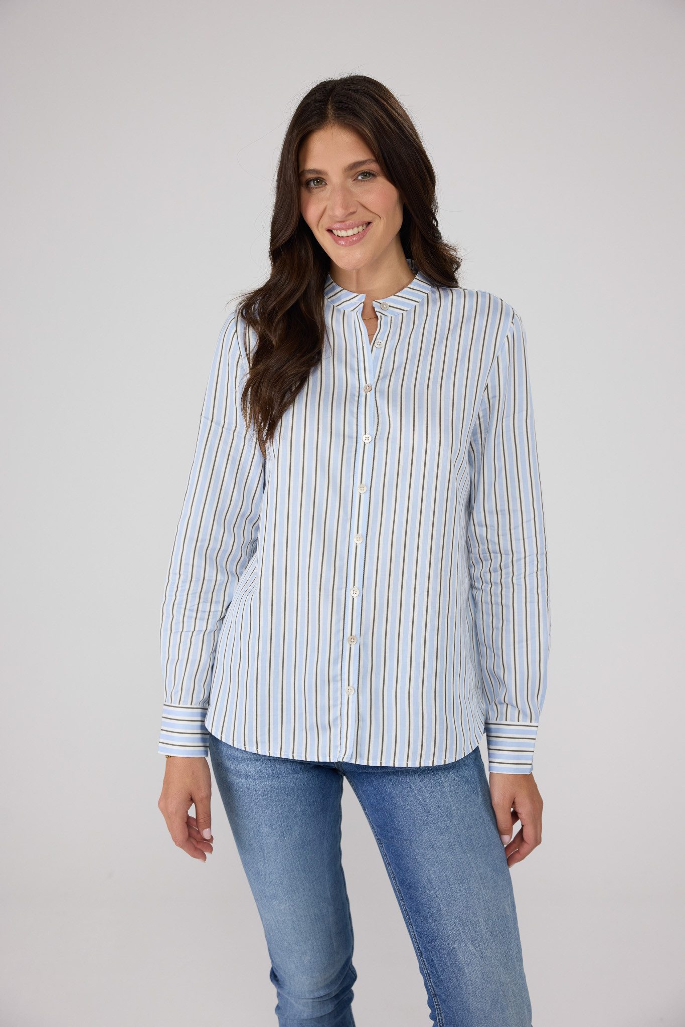 Lieblingsstück Klassische Bluse RatiL aus Lyocell und Baumwolle günstig online kaufen