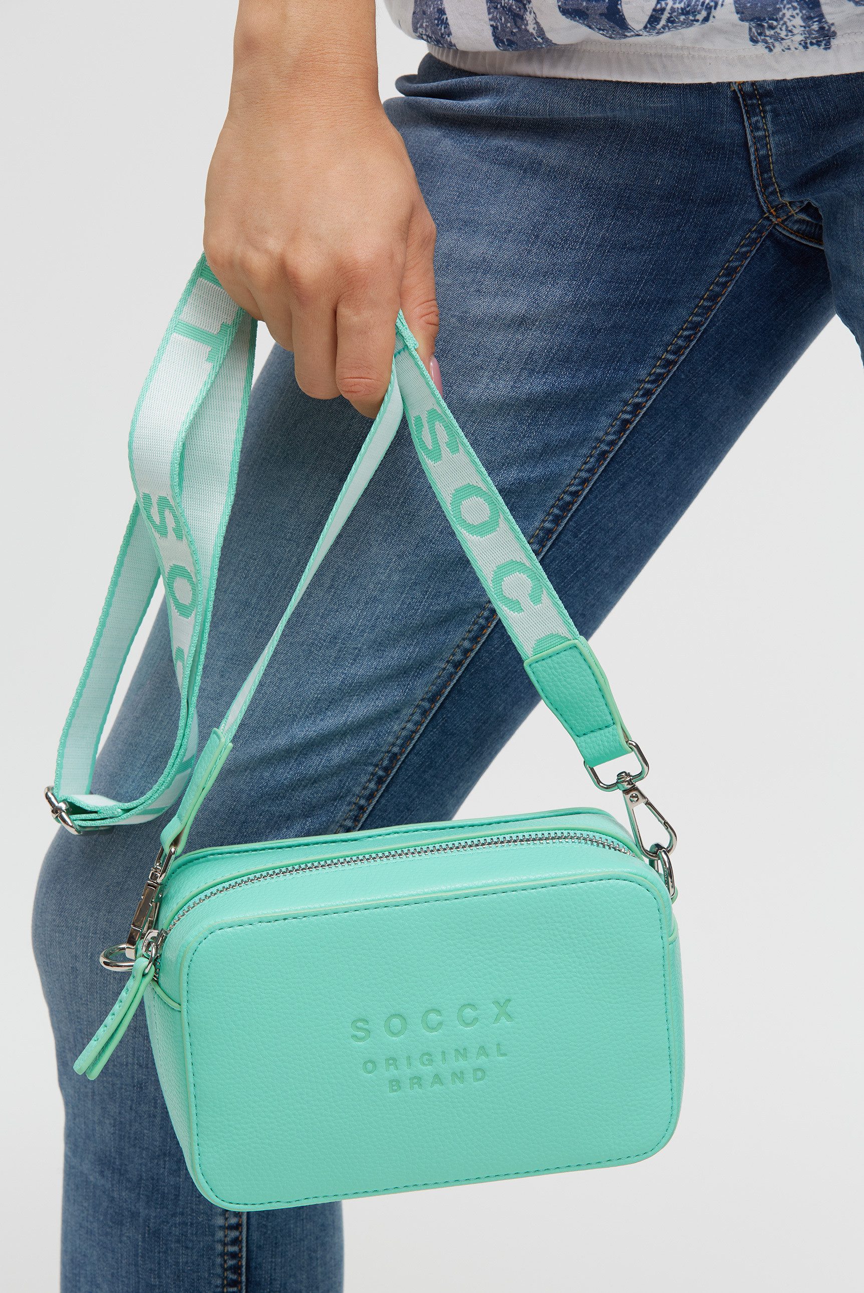 SOCCX Umhängetasche, mit abnehmbarem Schulterriemen