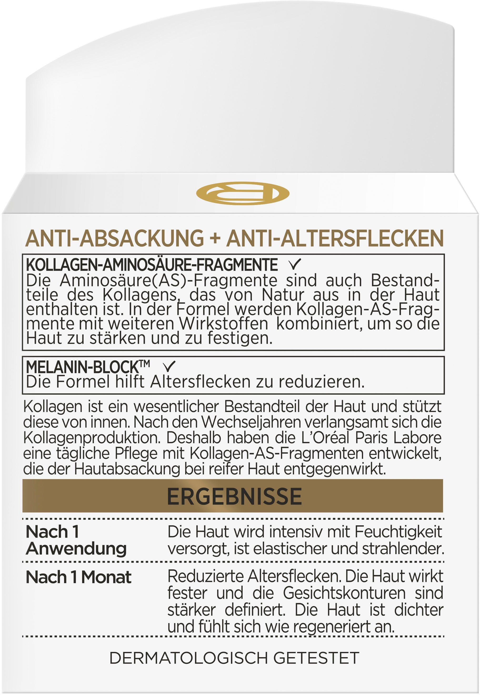 L'ORÉAL PARIS Tagescreme Age Perfect Pro-Kollagen Tag, wirkt Hautabsackung entgegen, für mehr Straffheit