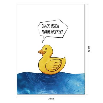 Close Up Kunstdruck Quack Quack Motherducker! Kunstdruck Madeleine 30 x 40 cm