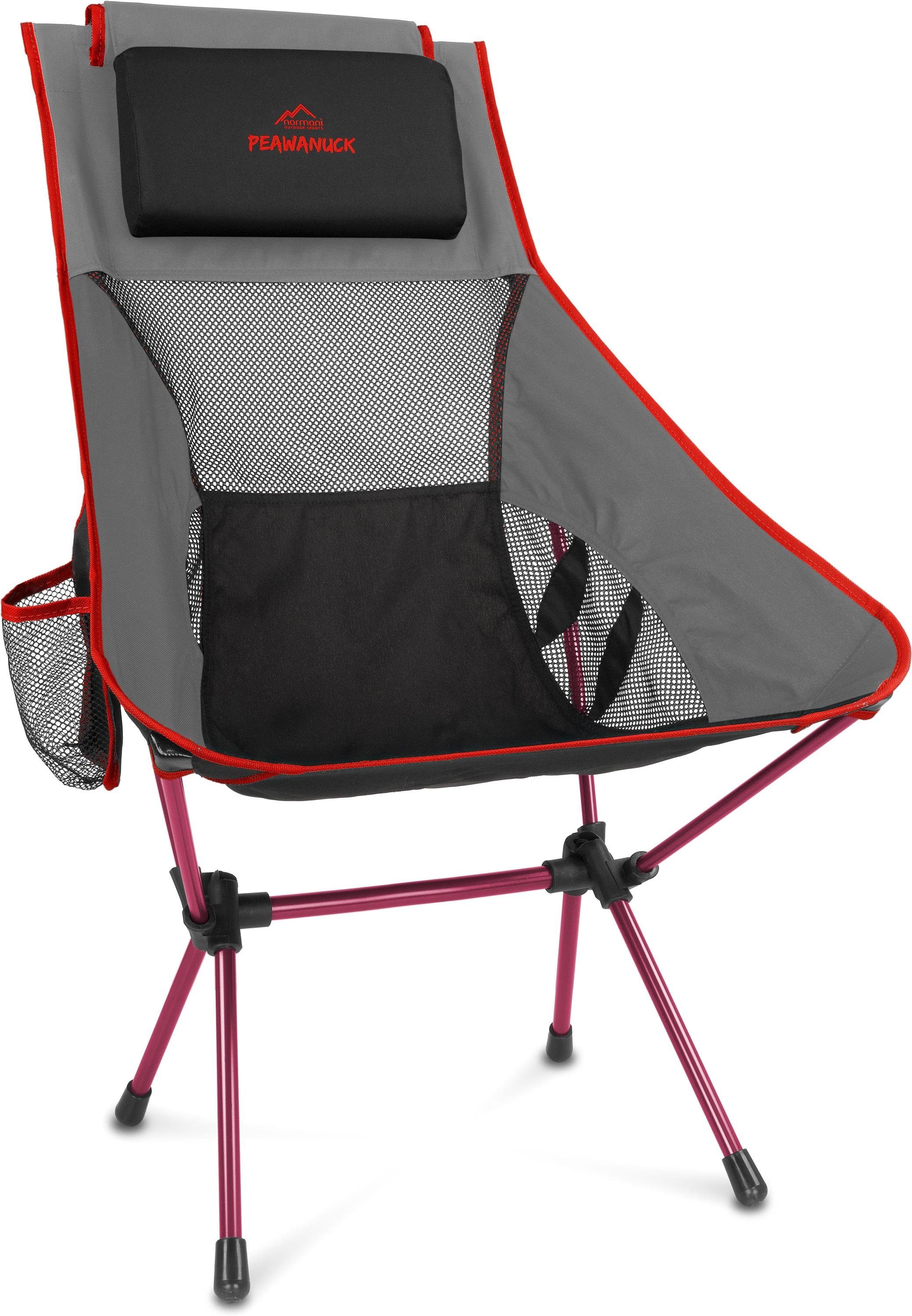 normani Campingstuhl Ultraleichter Campingstuhl Peawanuck, Outdoorstuhl Hochlehner Faltstuhl Strandstuhl Anglerstuhl – Bild 2 von 5