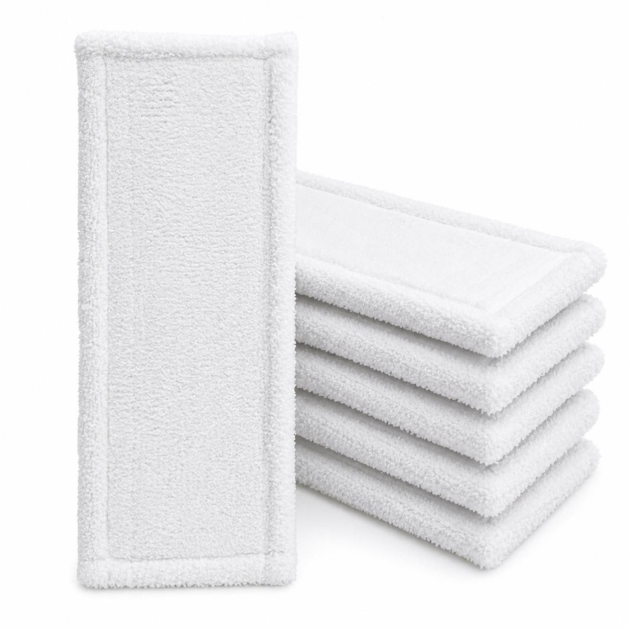 BAYLI 5 Stück Wischbezug 50 cm Mikrofaser – Profi Wischmopp Bezug für Klapph Moppaufsatz