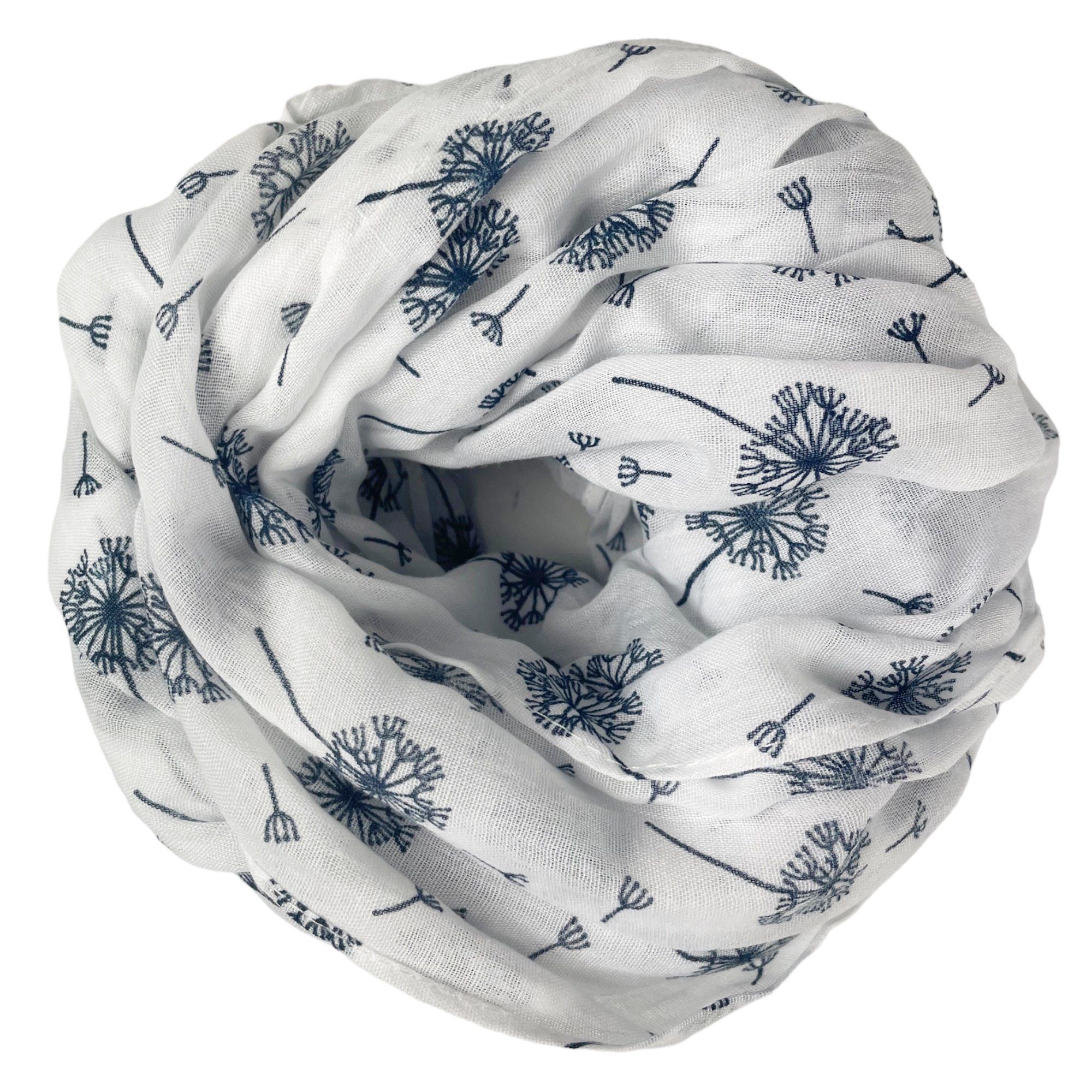 Loop Damen Sommer Schal SS-731 mit Pusteblumen print