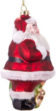 BRUBAKER Christbaumschmuck Baumkugel Set Weihnachten (3-tlg), Klassische Handbemalte Weihnachtskugeln Nussknacker Lebkuchenmann Weihnachtsmann - Mundgeblasener Christbaumschmuck aus Glas - Baumschmuck Lustig
