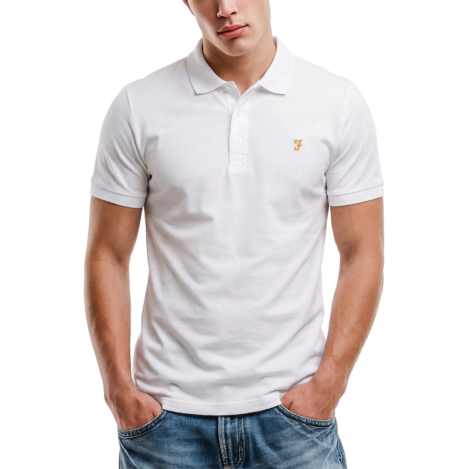 Farah Poloshirt Poloshirt Farah Blanes