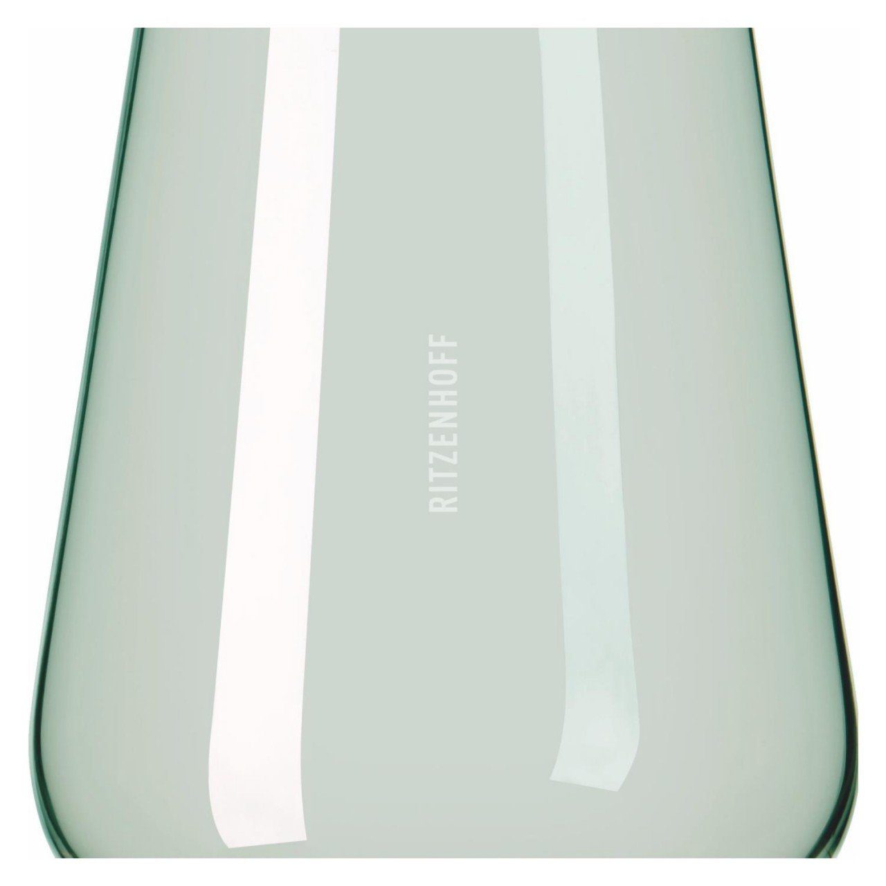 Ritzenhoff Glas Glas, H:12.4cm Fjordlicht, Glas Grün D:9.3cm