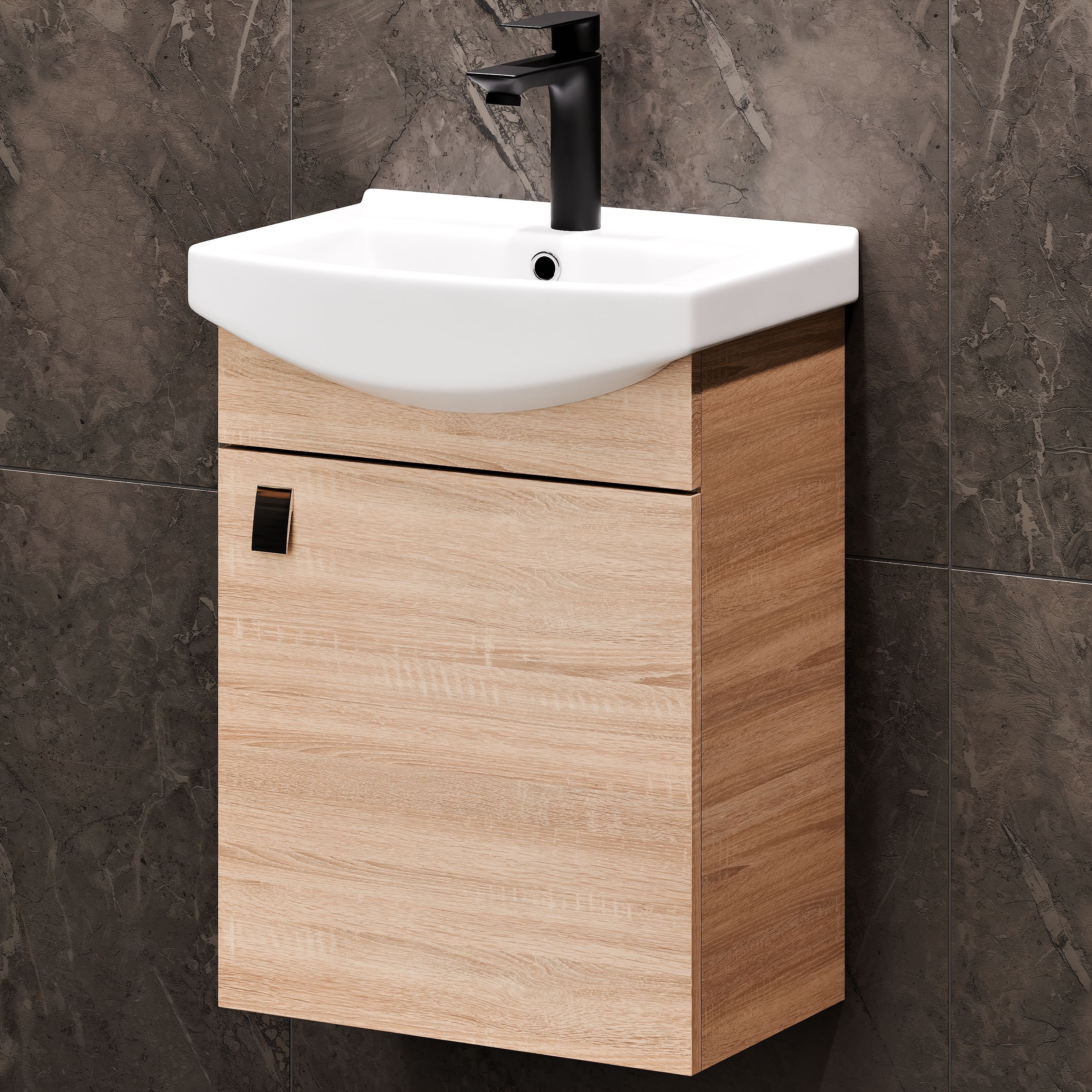 Planetmöbel Waschtisch Waschtischunterschrank 45 cm (Sonoma günstig online kaufen