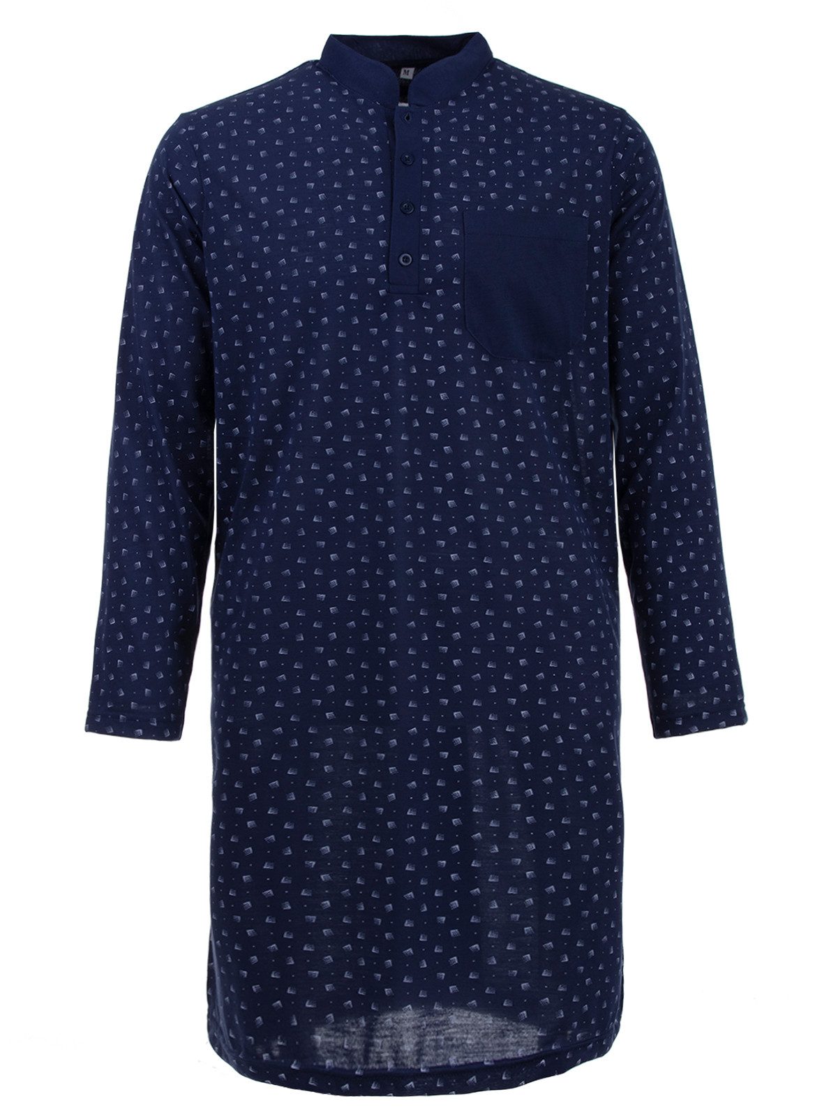 Lucky Nachthemd Nachthemd Langarm mit Stehkragen günstig online kaufen