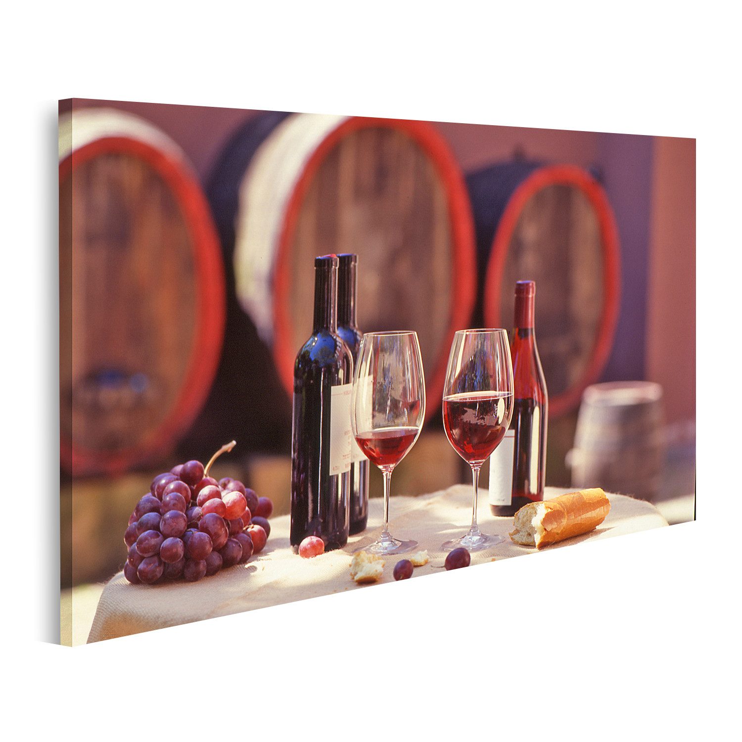 Leinwandbild Rotwein Bilder