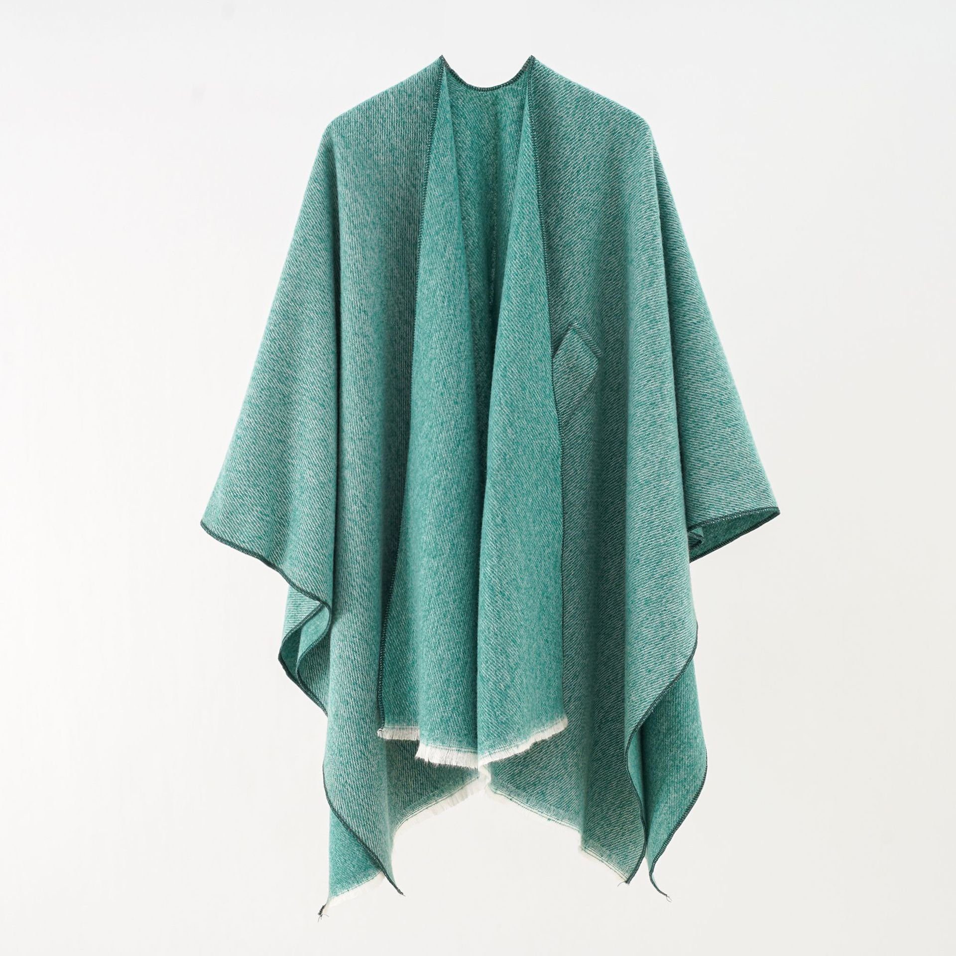 Winterschal Schal,XXL XXL-Schal mit XXL-Schal Damen Schnalle, in Frauen Halstuch Geschenk Schal,Poncho kuscheliger green für Damen XDeer