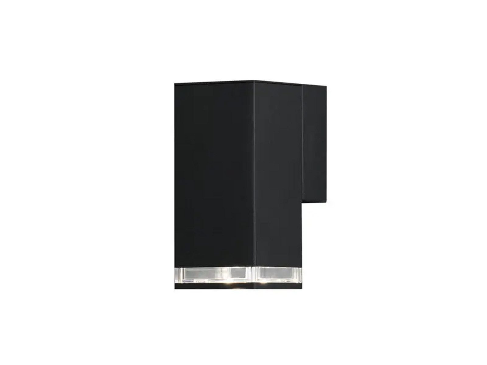 KONSTSMIDE LED Außen-Wandleuchte, LED wechselbar, warmweiß, Fassadenbeleuchtung Haus-wand Carport beleuchten, Schwarz H: 16,5cm