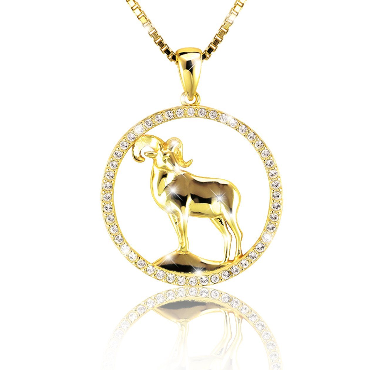 PAVELS Kette mit Anhänger Shine Widder, Elegante Sternzeichenkette für den günstig online kaufen