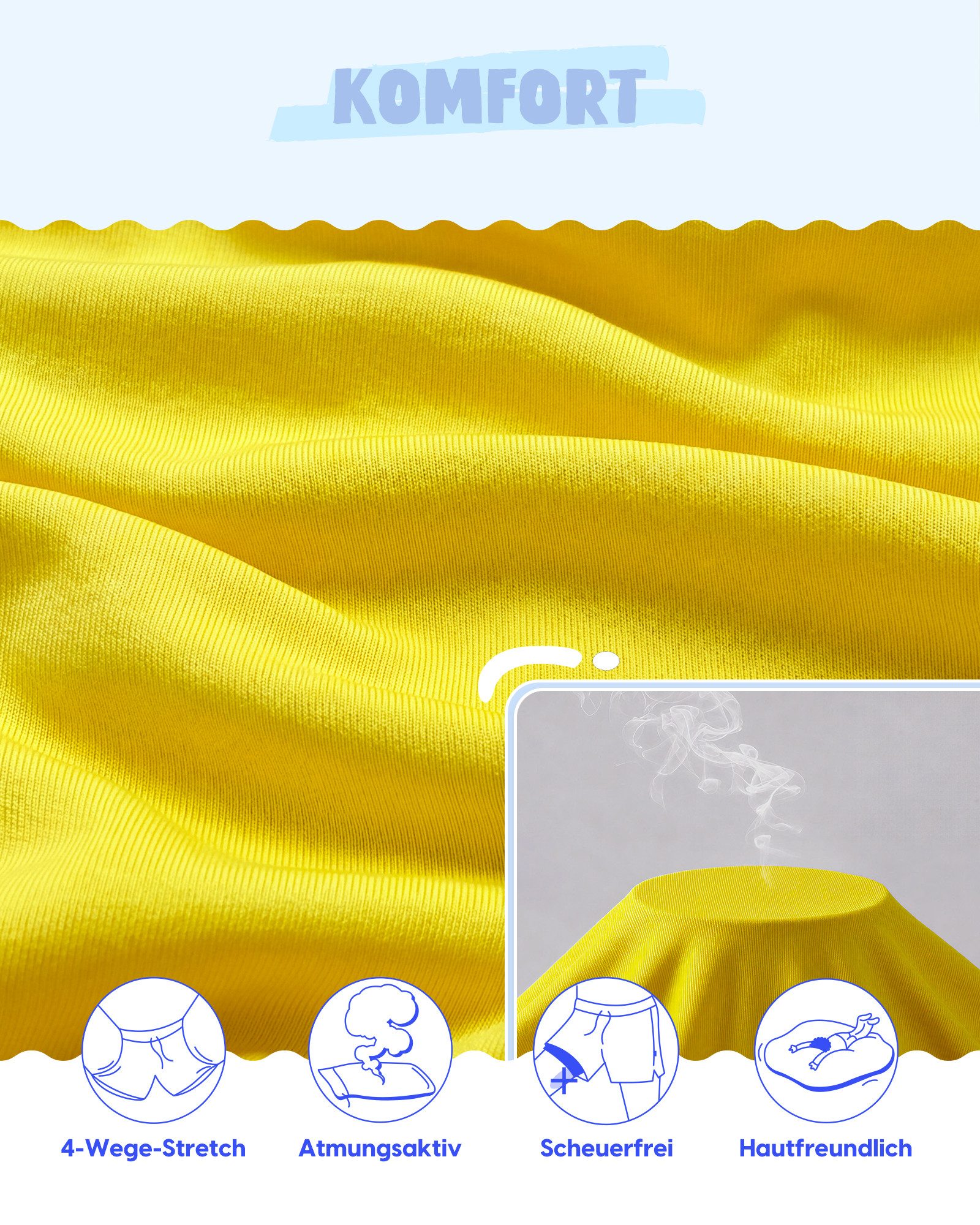 MaaMgic Badehose Shorts Jungen 2-in-1 mit verstellbarem Kordelzug (1-St) Stretch Schwimmshorts mit Innenfutter für Strand und Schwimmbad