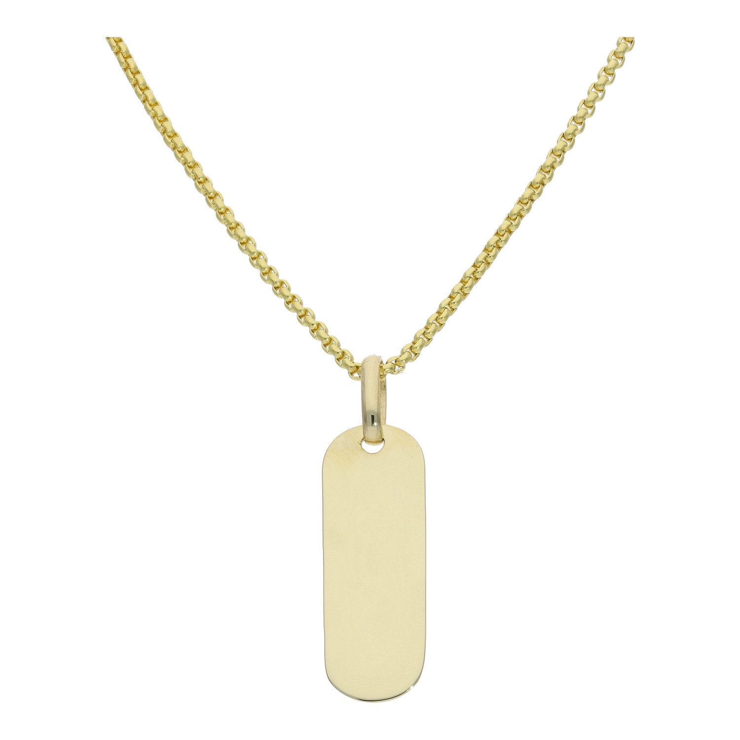 Kettenanhänger Anhänger Gravurplatte 333 Gold JL16-02-0794 JuwelmaLux