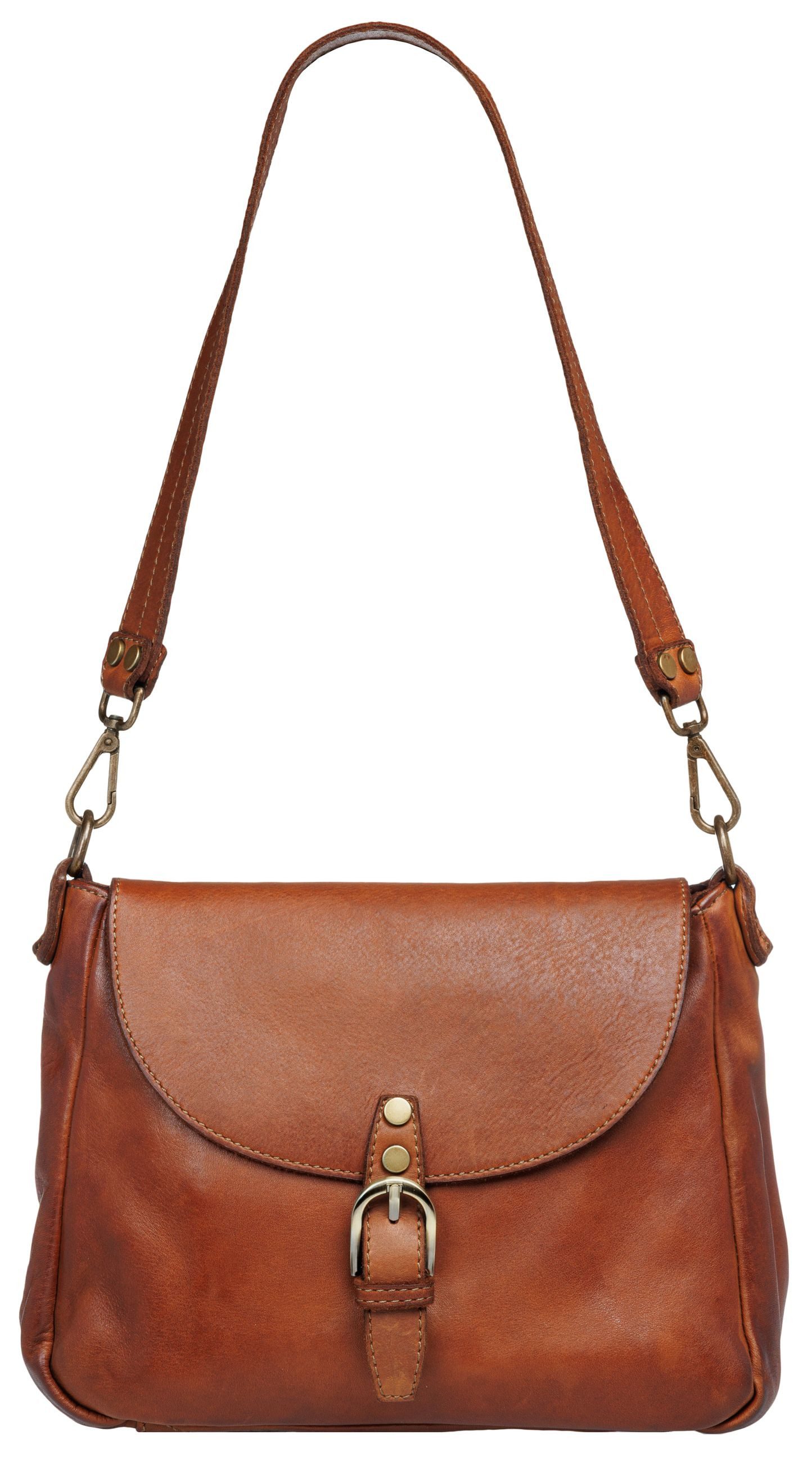 Caspar Umhängetasche Klassisch Vintage Leder Messenger günstig online kaufen