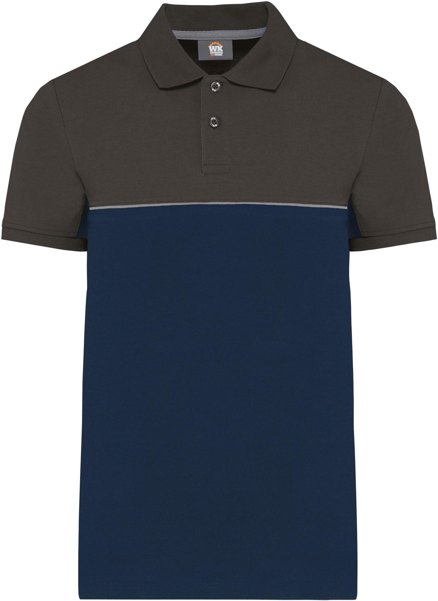 Poloshirt Zweifarbiges Kurzarm-Unisex-Polohemd