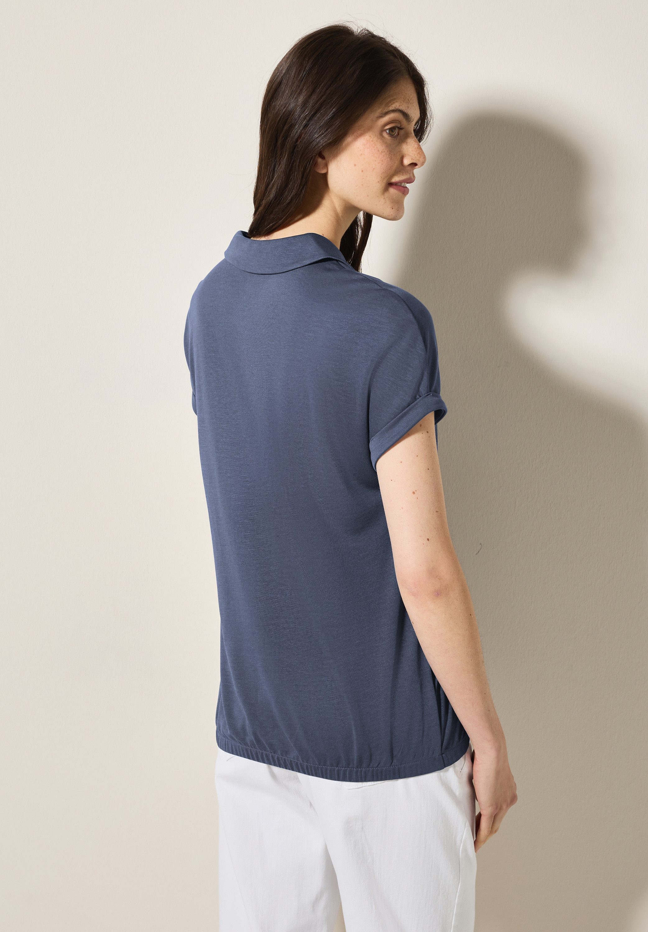Cecil Poloshirt, mit Elastiksaum günstig online kaufen
