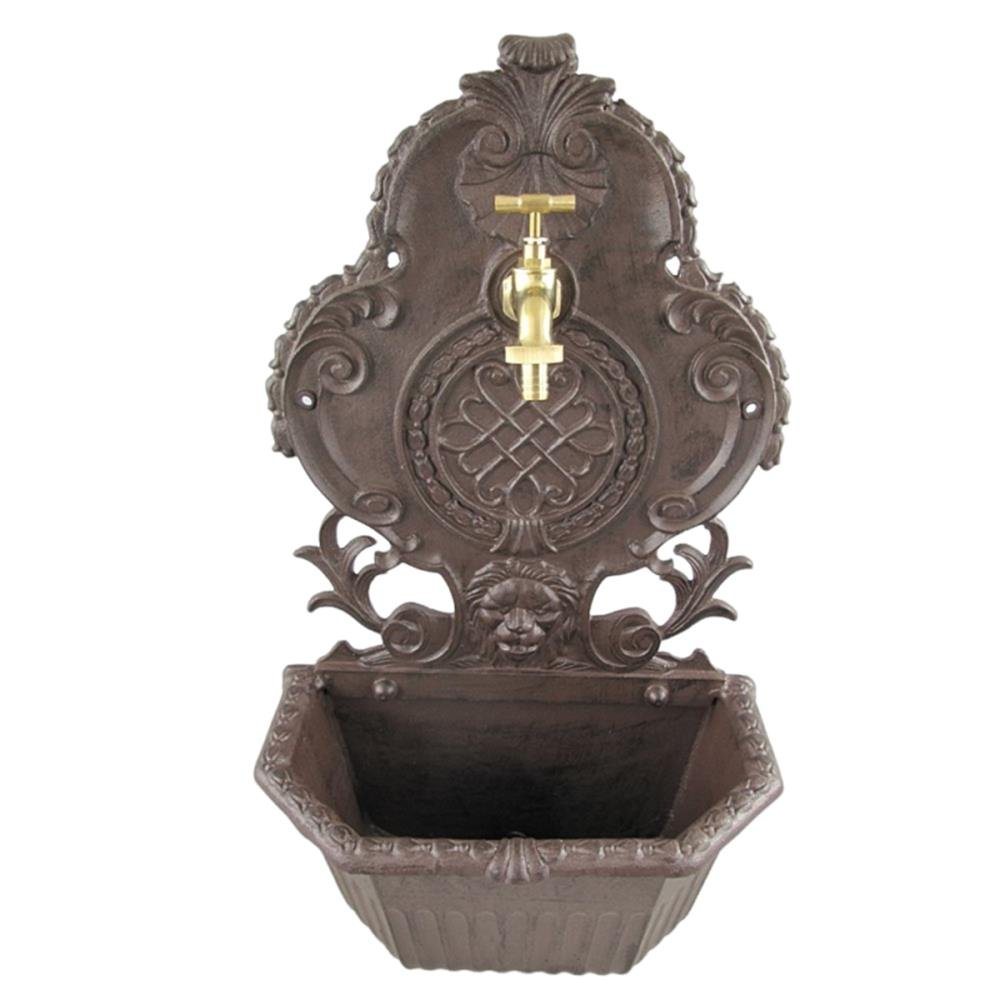 Thumbnail - Linoows Gartenbrunnen Wandbrunnen Gründerzeit Brunnen Garten Waschbecken, Aluminium Gartebrunnen, 60 cm. Retro Wasserste...