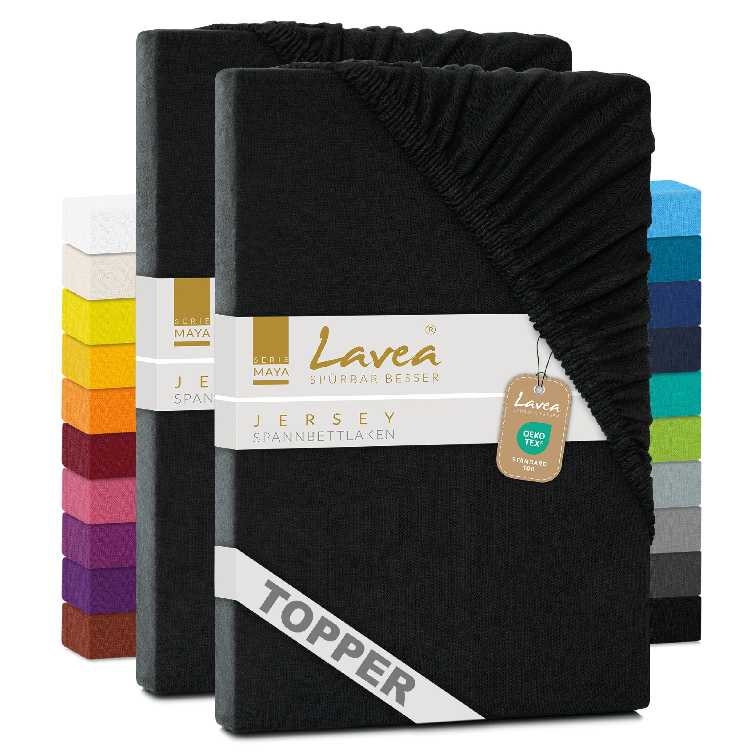 Lavea Spannbettlaken Bettlaken Maya, 180x200cm, 200x200cm, 140x200cm, 160x2 günstig online kaufen