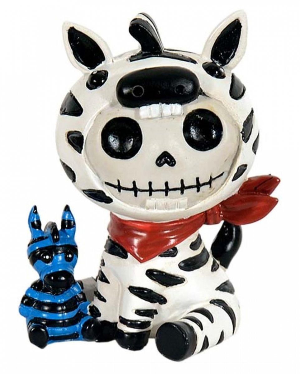 Horror-Shop Dekofigur Kleine Zebbie Furrybones Skelettfigur Figur als 