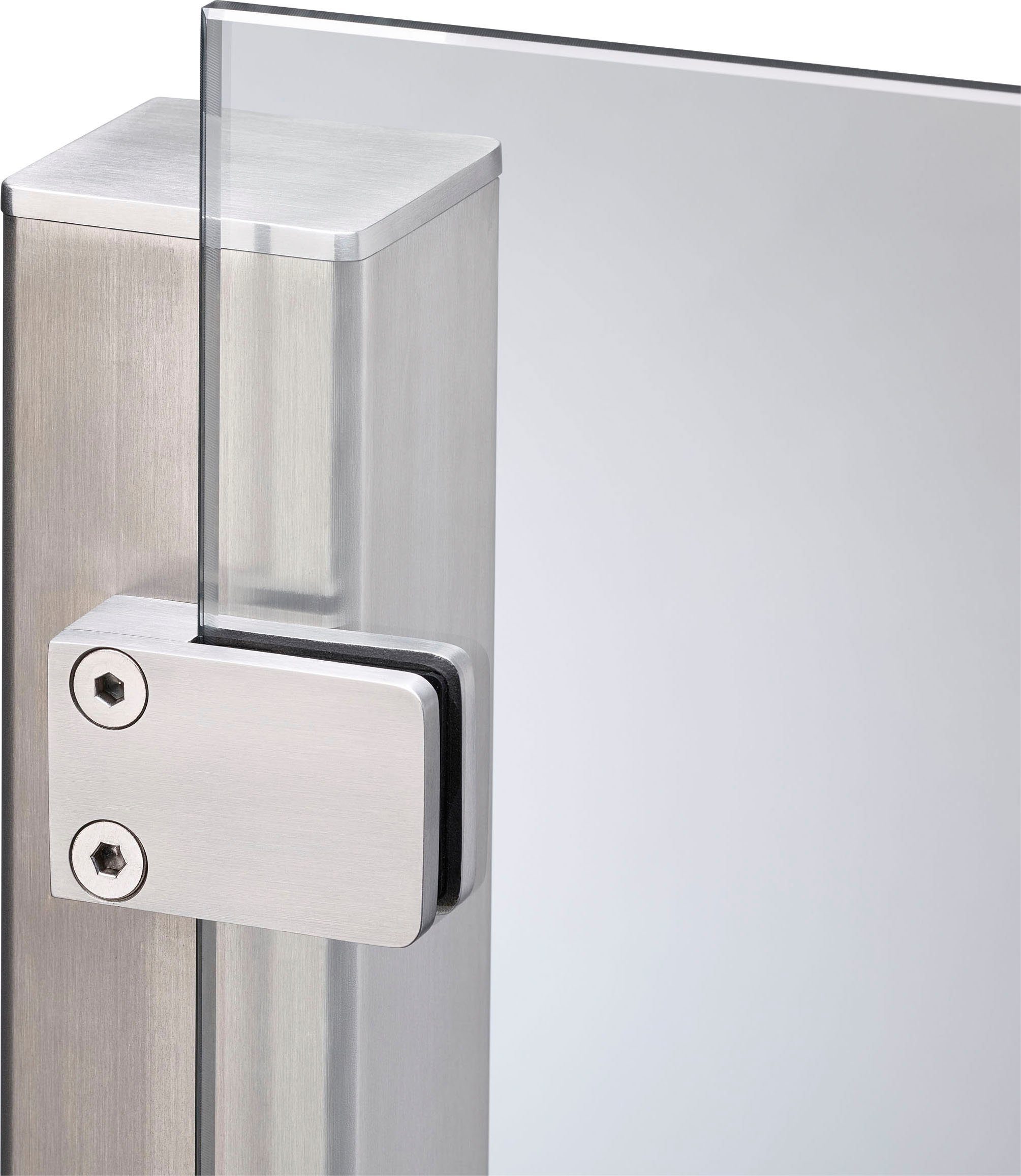 STAKET PRO Zaun, (Set), Glaszaun, Gesamtlänge: 2,265 m, 3 Pfosten