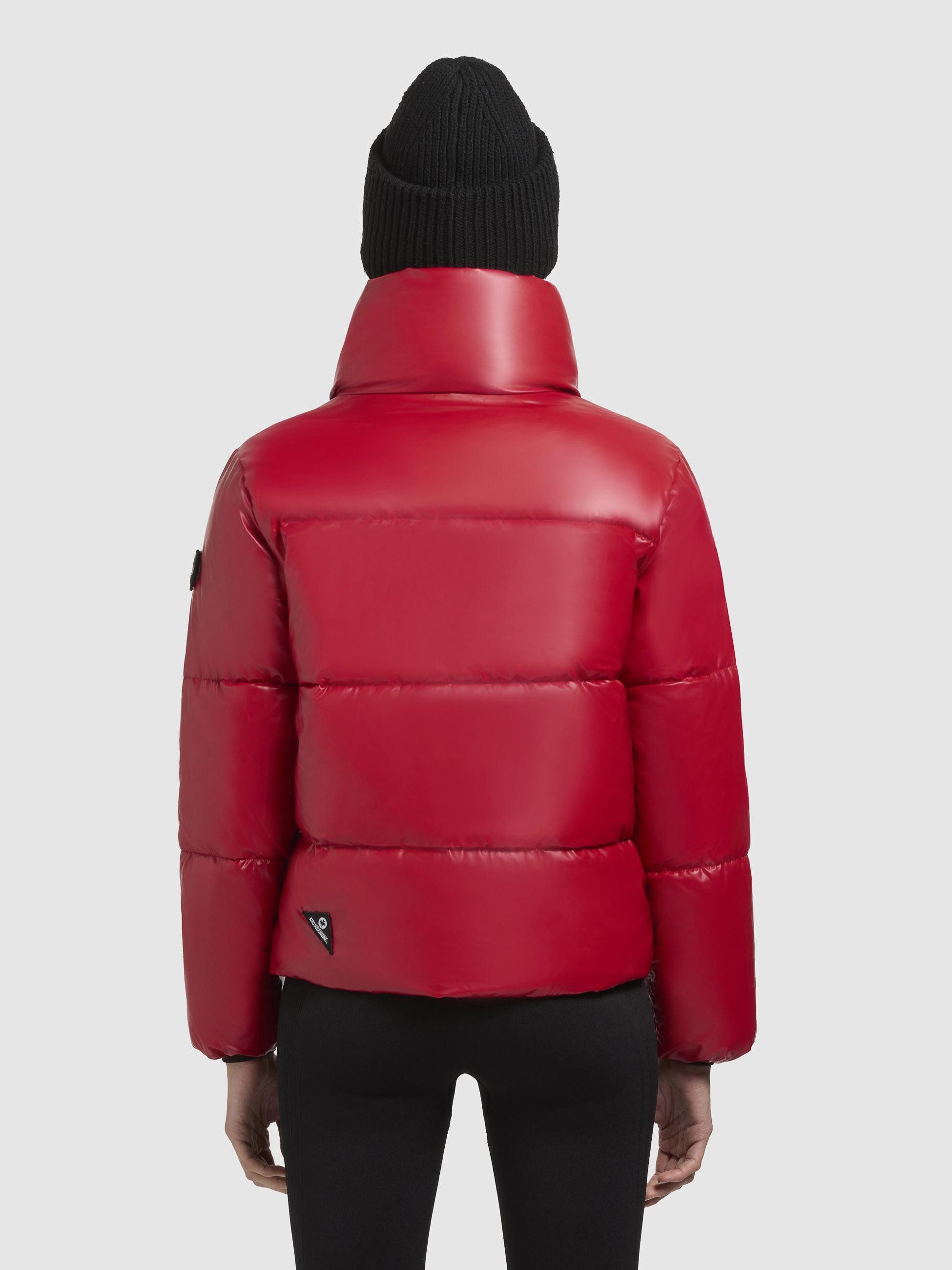 khujo Steppjacke Rinja Shiny-YM Glänzende kurze Winterjacke für Damen